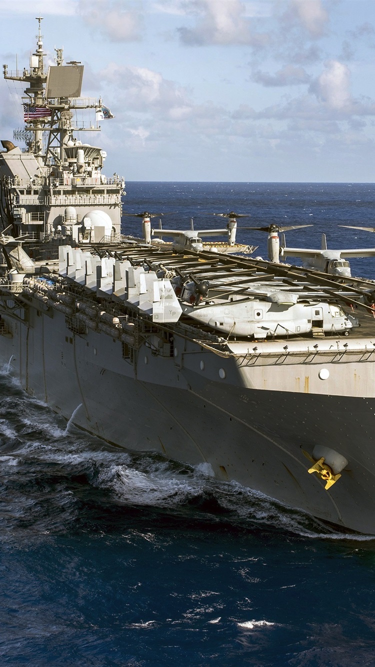 Wallpaper Amphibious assault ship, Navy 2880x1800 HD Picture, Image