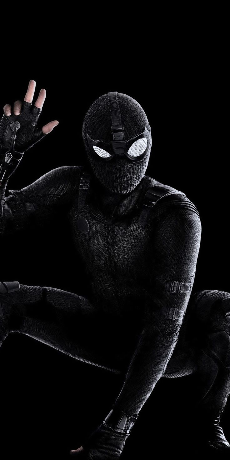 Spider Man: Far From Home, Black Suit Wallpaper. Marvel Spiderman, Amazing Spiderman, Marvel Superheroes