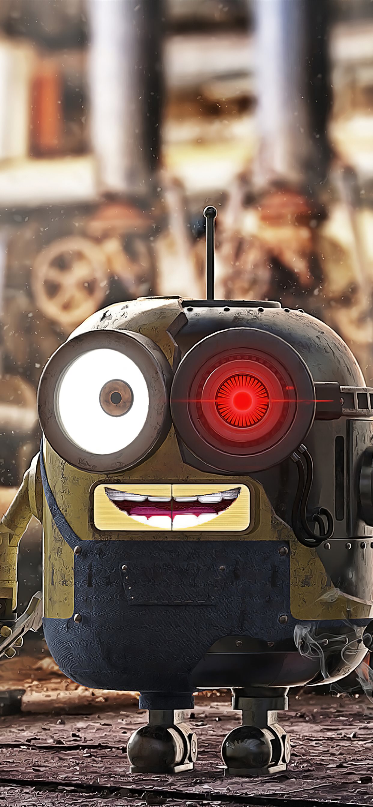 robot minion iPhone 11 Wallpaper Free Download