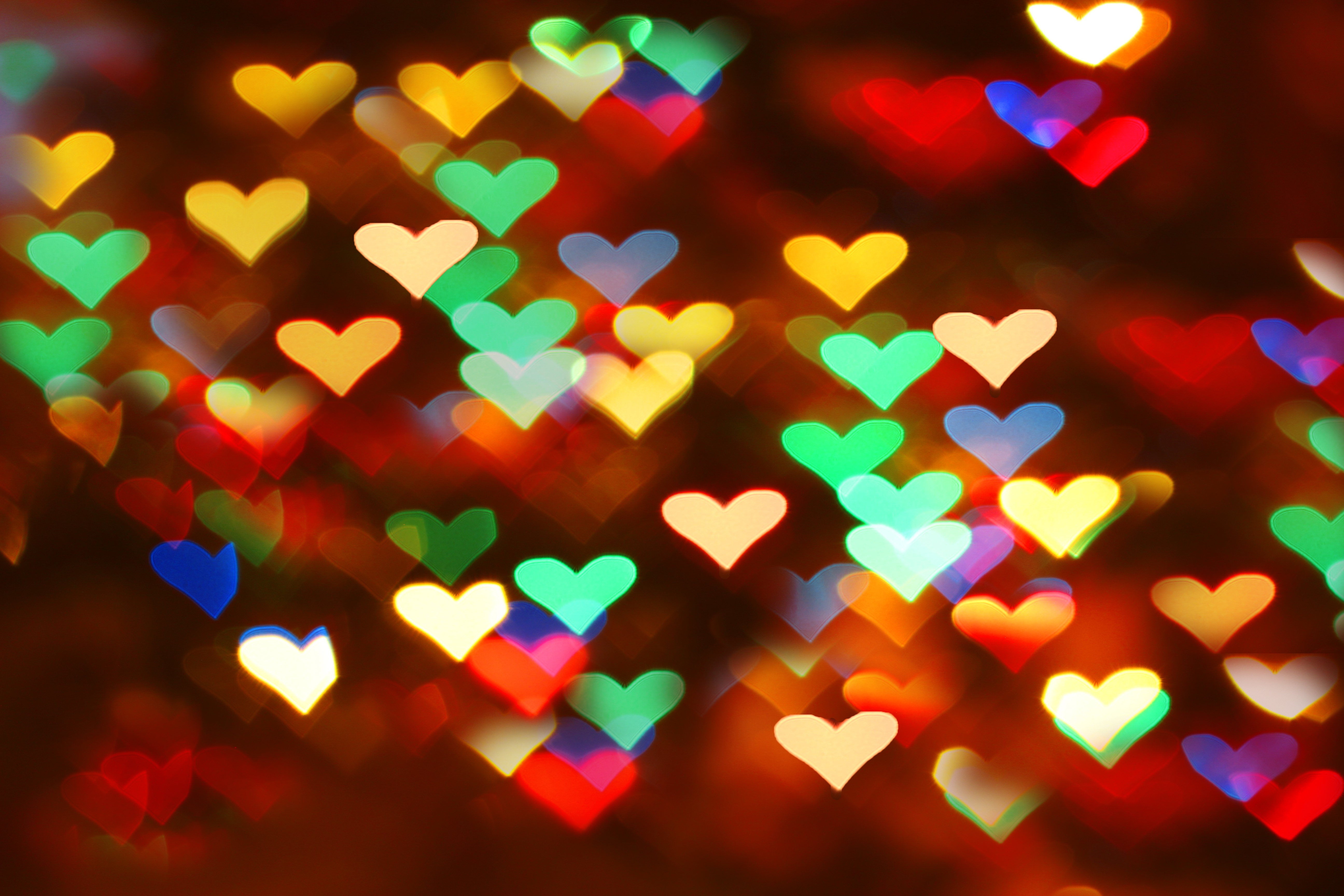 Heart, Colorful, Bokeh, Colors wallpaper. Mocah HD Wallpaper