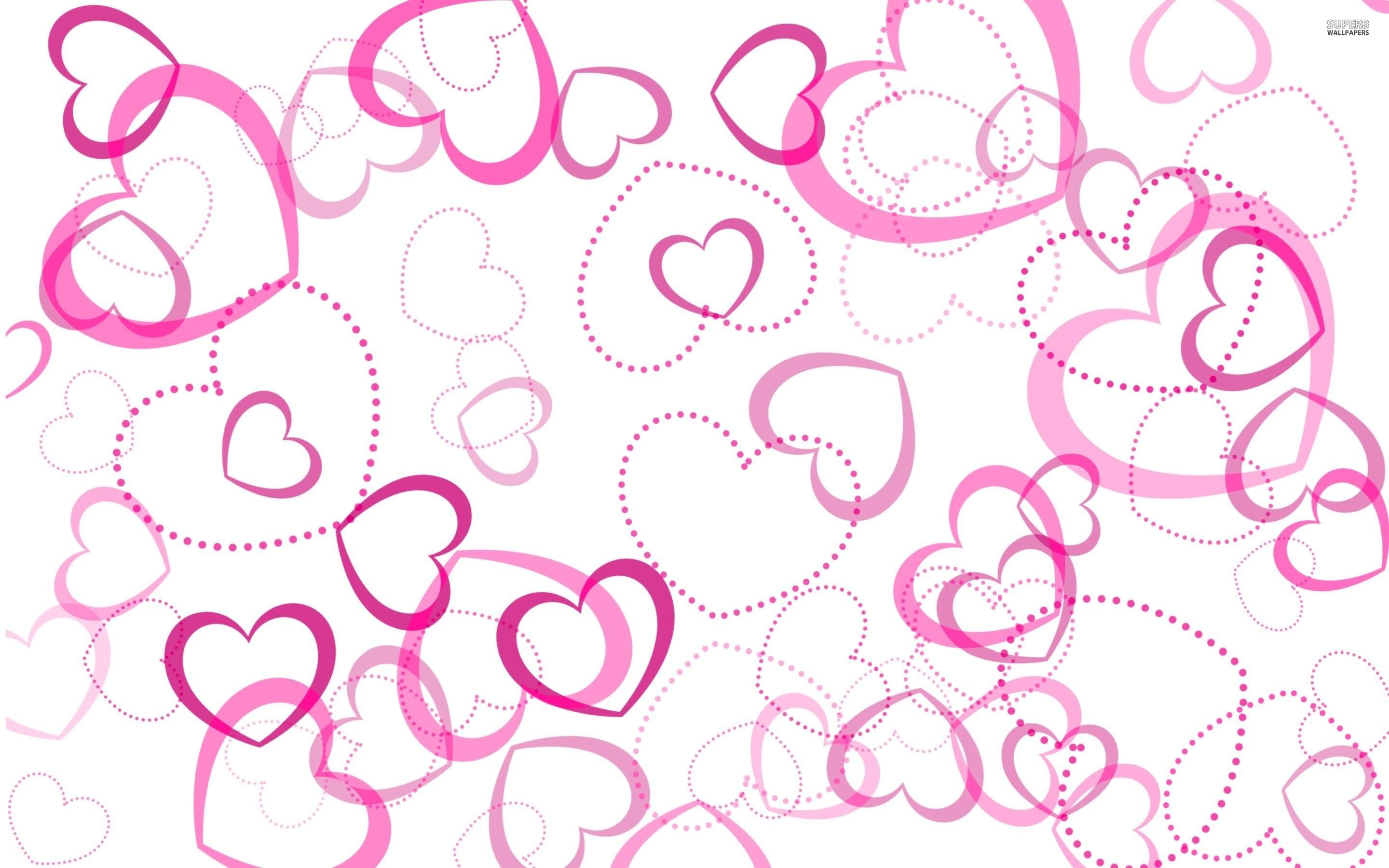Light Pink Heart Wallpaper