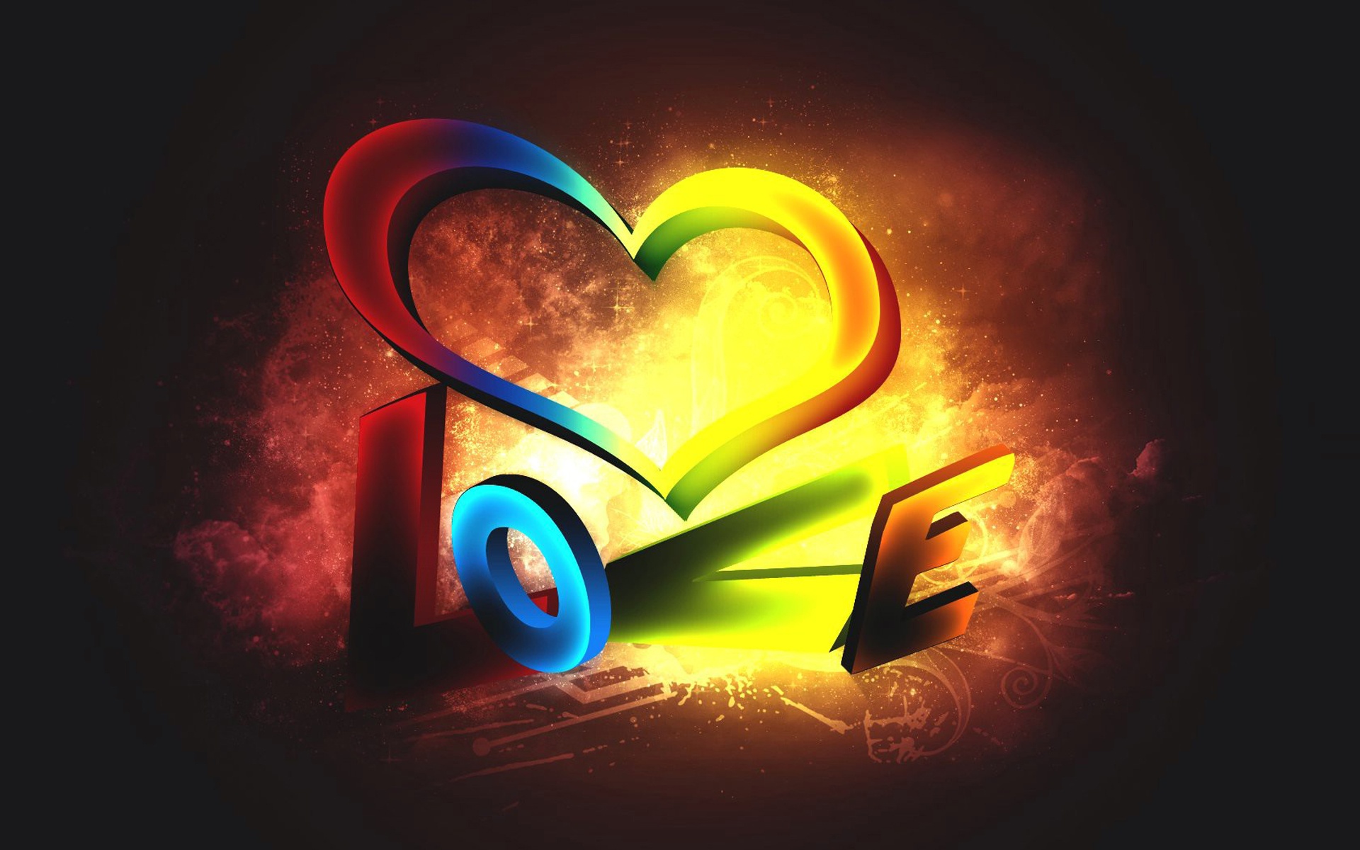 full HD love wallpaper, light, heart, graphic design, love, graphics