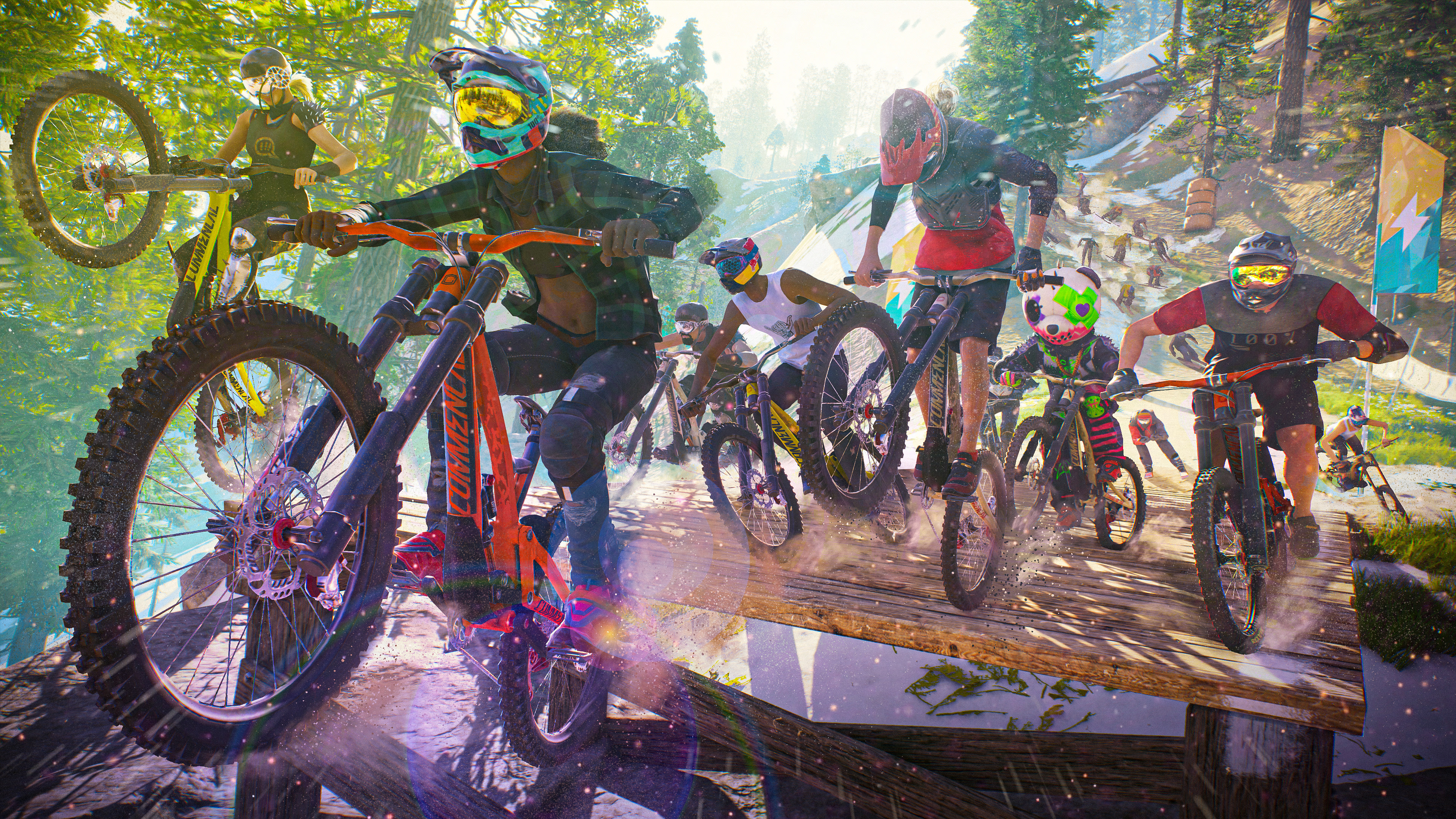 Wallpaper, Riders Republic, video games, sports, bicycle 3840x2160