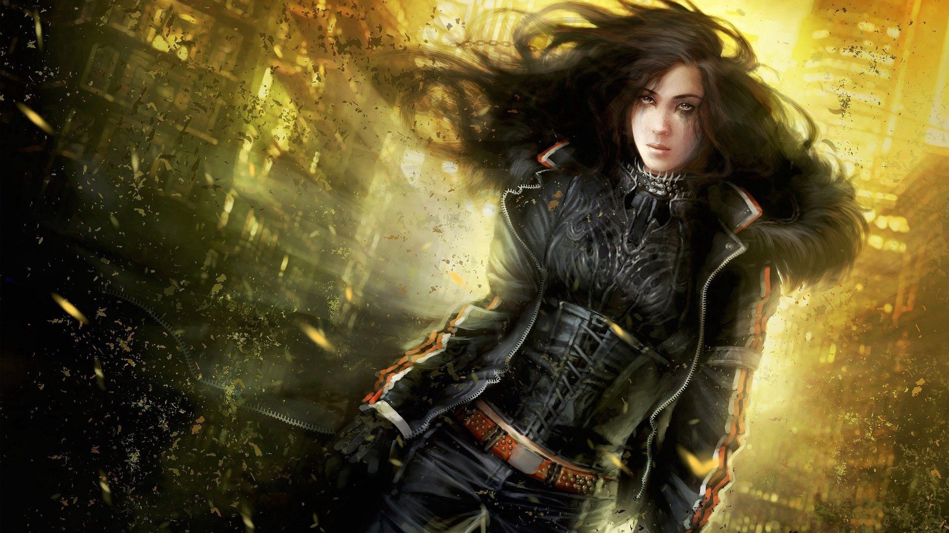 Download wallpaper 1920x1080 girl, art, fantasy art HD background