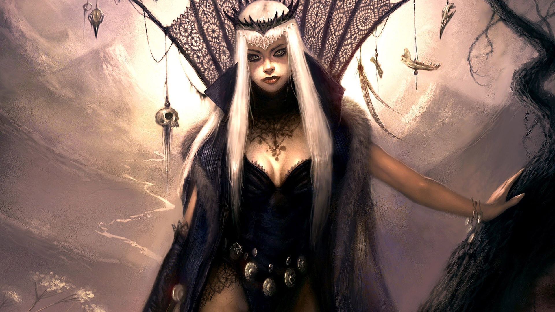 Fantasy girl desktop PC and Mac wallpaper