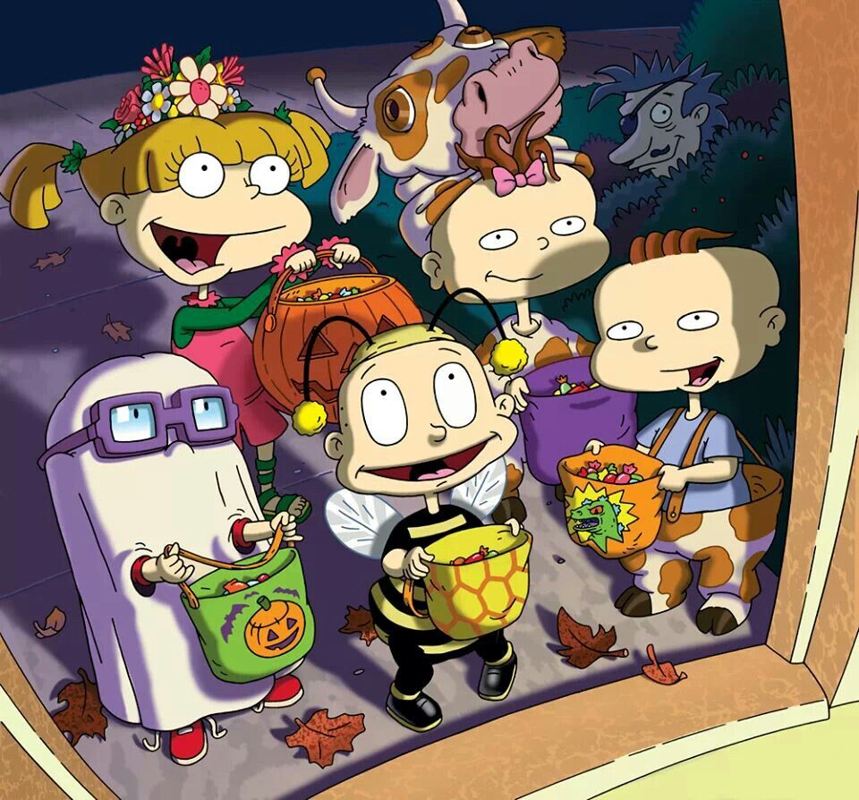 Happy Halloween from the Rugrats. Nickelodeon 90s, Halloween cartoons, Nickelodeon cartoons