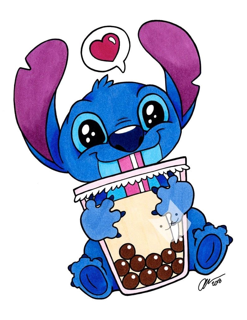 Stich With Boba Wallpapers - Wallpaper Cave