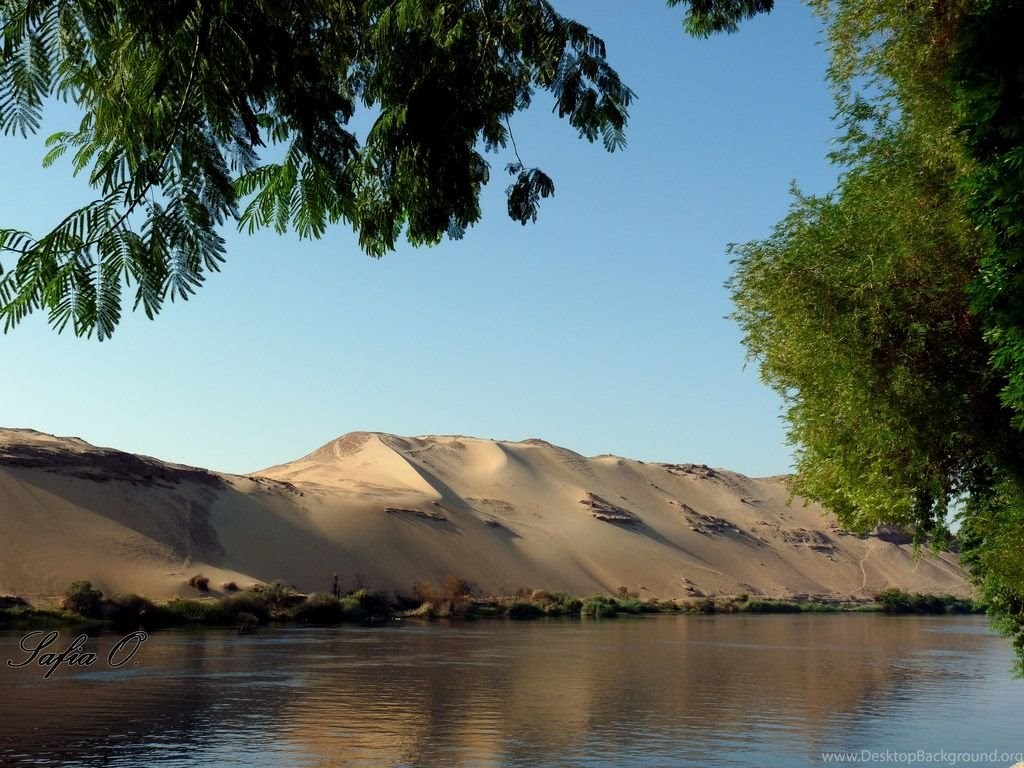 The Nile River, Aswan, Egypt Desktop Background