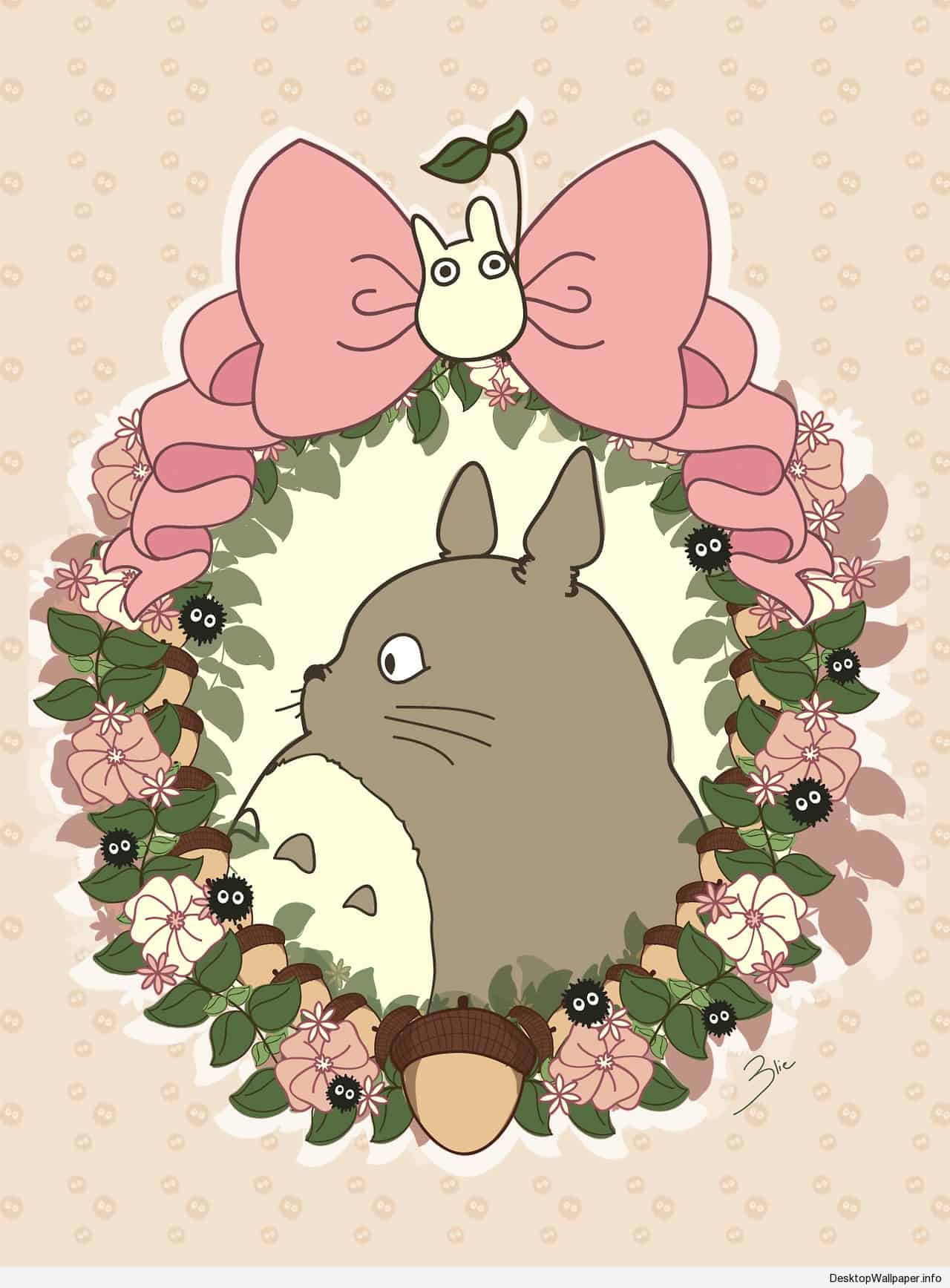 Kawaii Totoro Wallpaper Free Kawaii Totoro Background