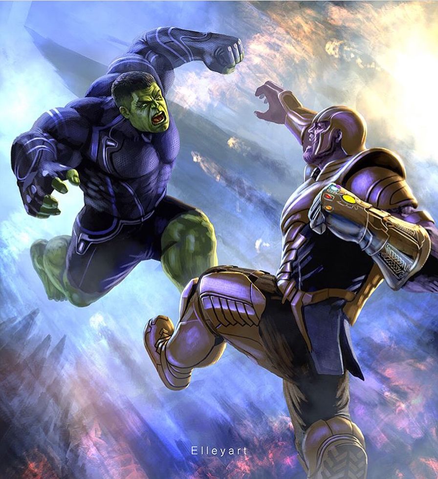Can't wait to see these two go at it again in Avengers 4! • Artis. Hulk marvel, Marvel superheroes, Marvel avengers