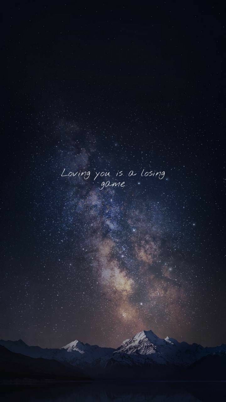 Loving you is a losing game. Song lyrics wallpaper, Bad day quotes, Cute profile picture