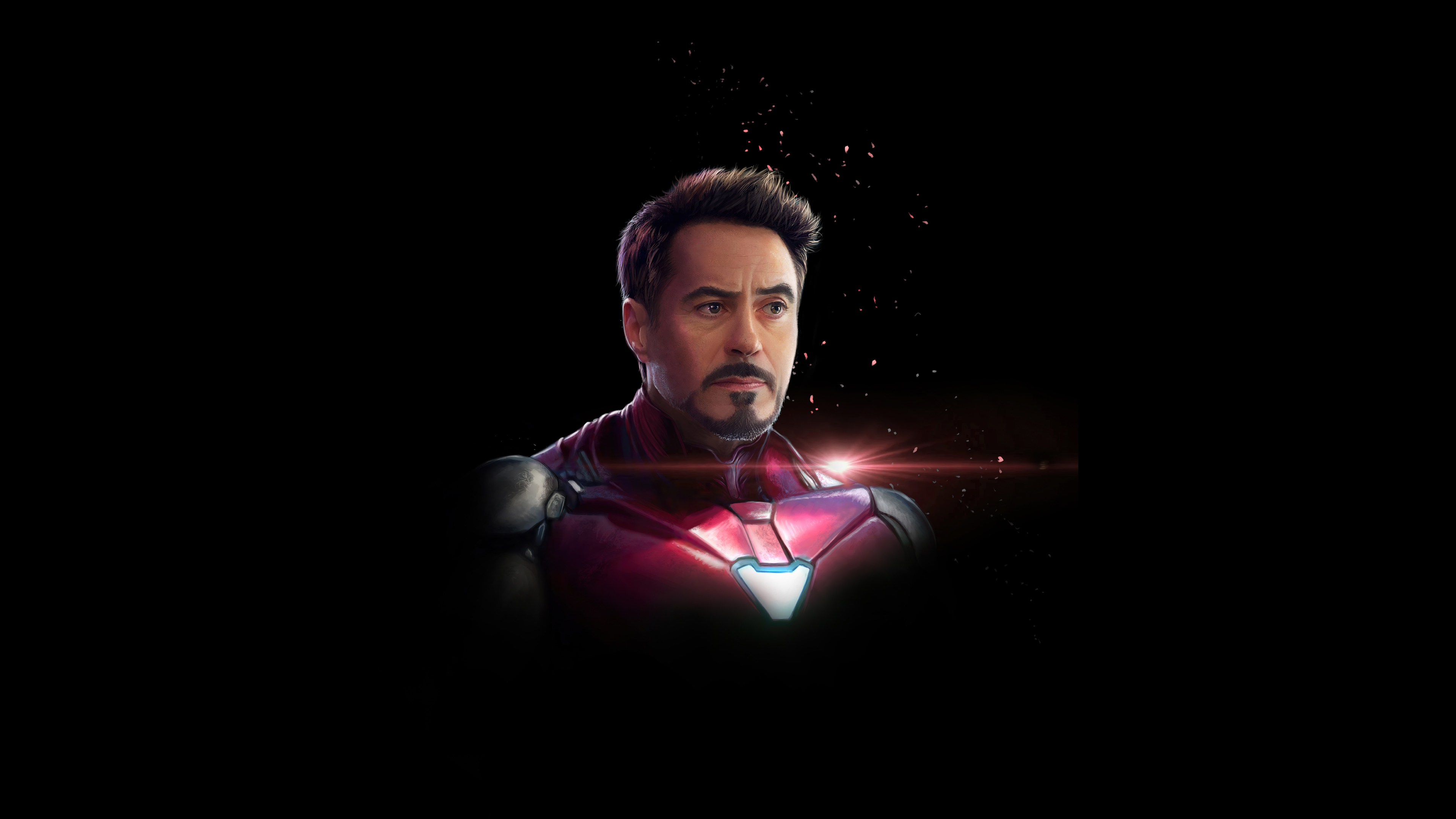 Iron Man Dark Minimal 4K HD Superheroes Wallpaper