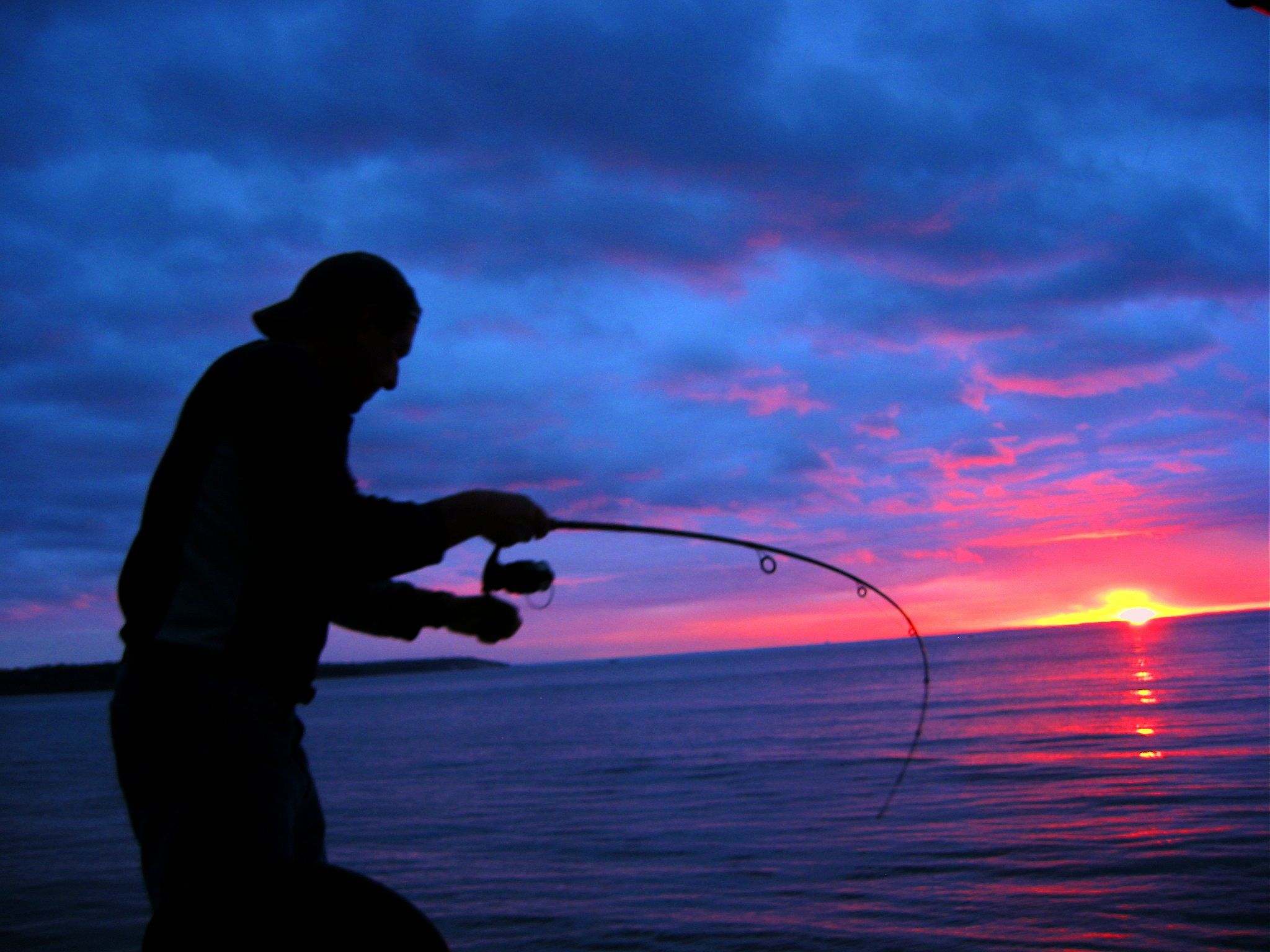 Fishing Sunset Wallpaper Free Fishing Sunset Background