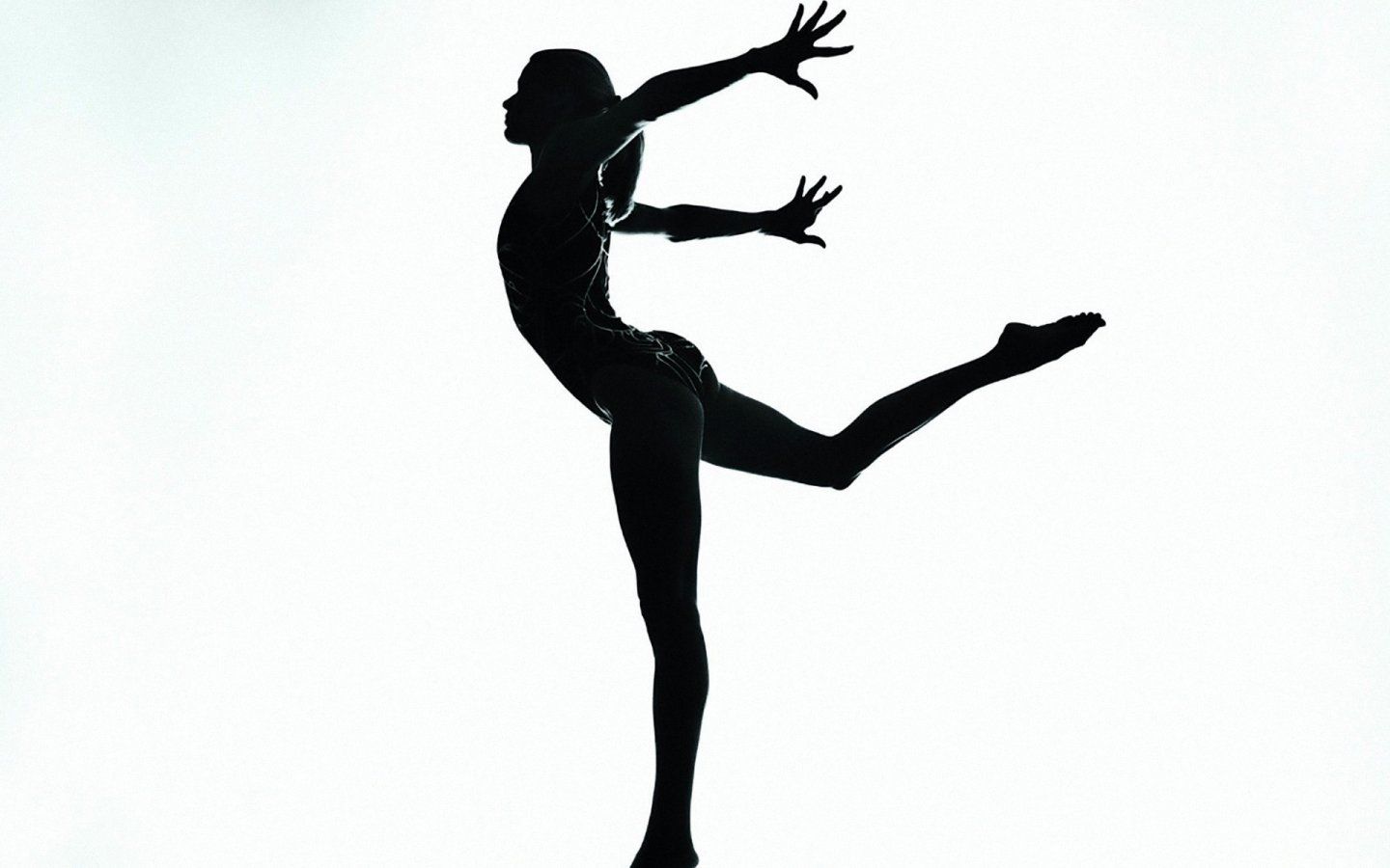 Gymnastics. Silhouette, Gymnastics picture, Black and white flowers