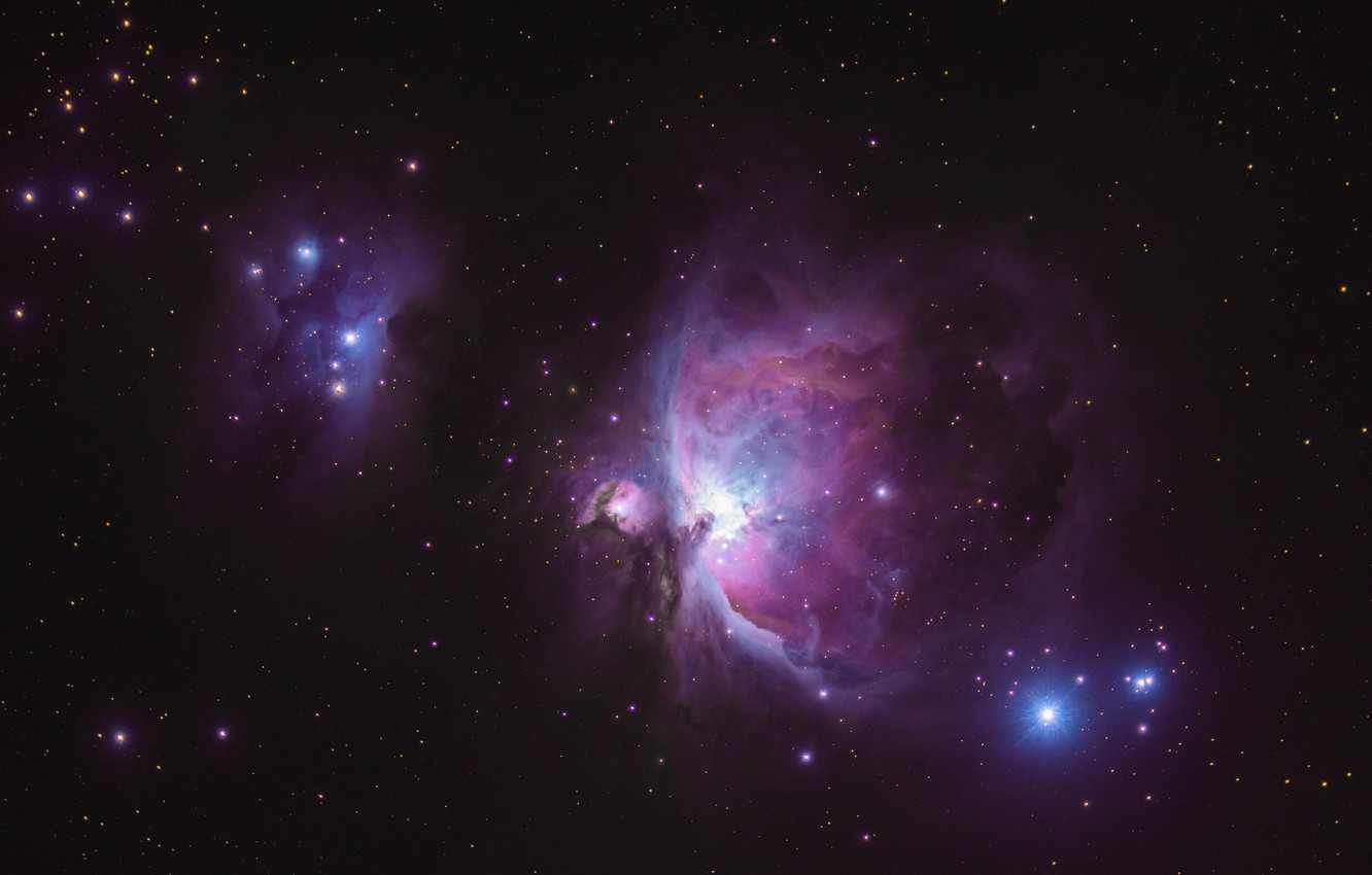Wallpaper stars, nebula, Orion Nebula image for desktop, section космос