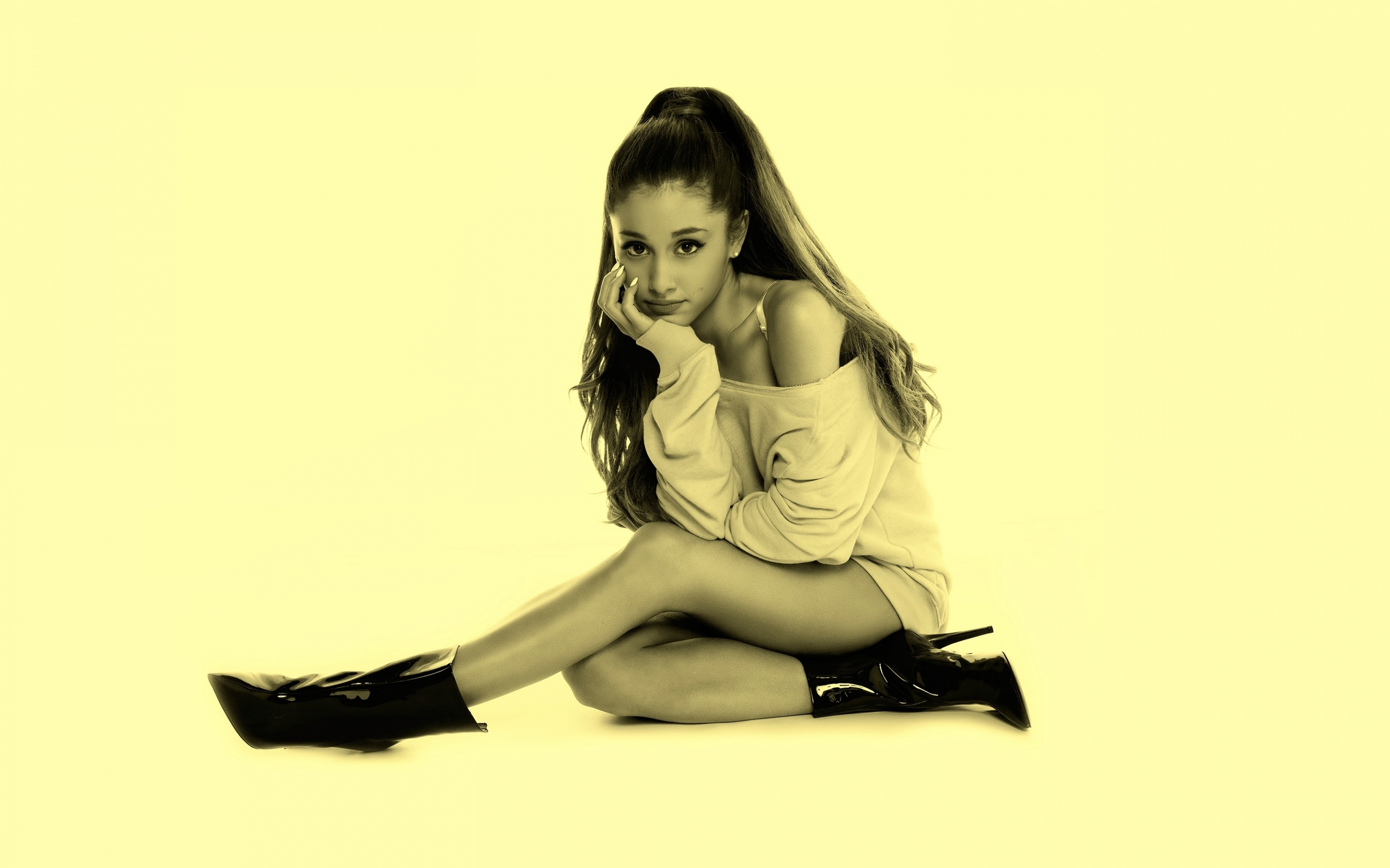 Ariana Grande Yellow Wallpapers Wallpaper Cave 