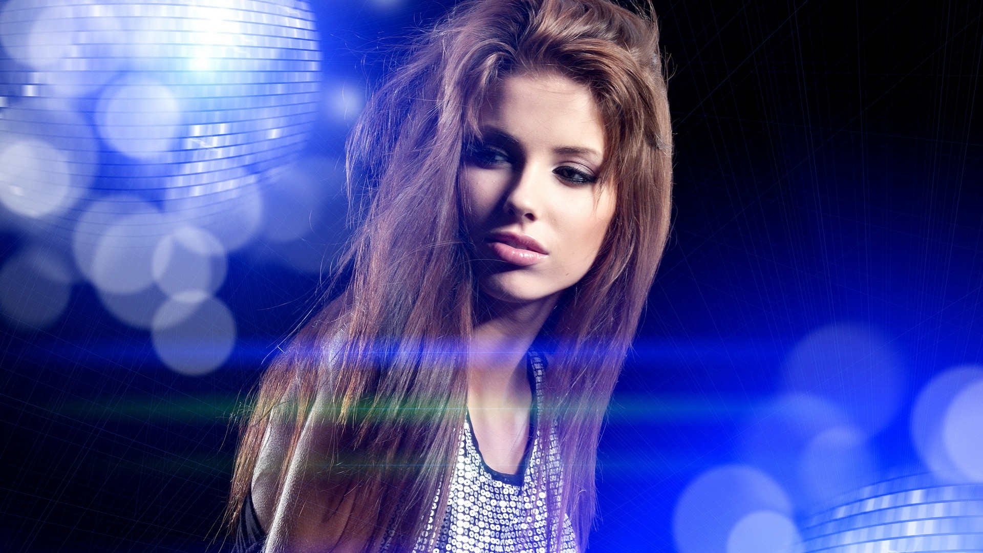 brunettes women music models disco dancing club clubbing 1920x1080 wallpaper