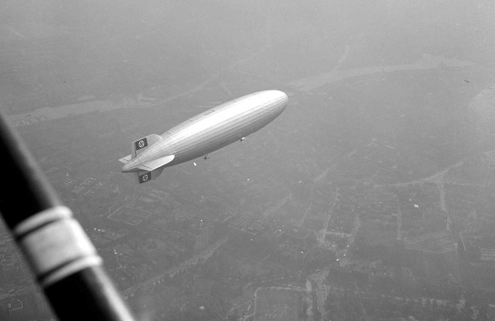 The Hindenburg Disaster in picture, 1937 Historical Photo