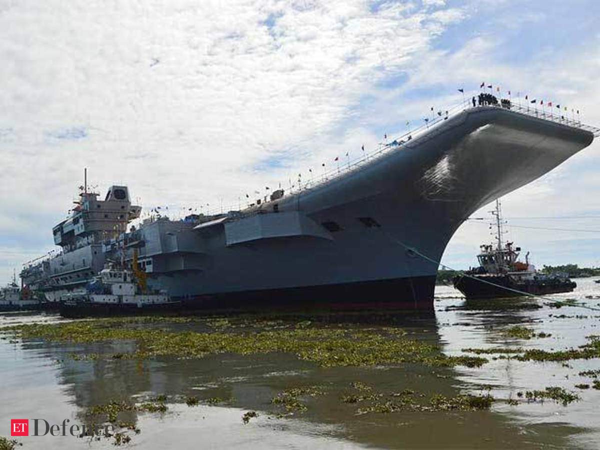 India's first indigenous aircraft carrier INS Vikrant undocked Economic Times