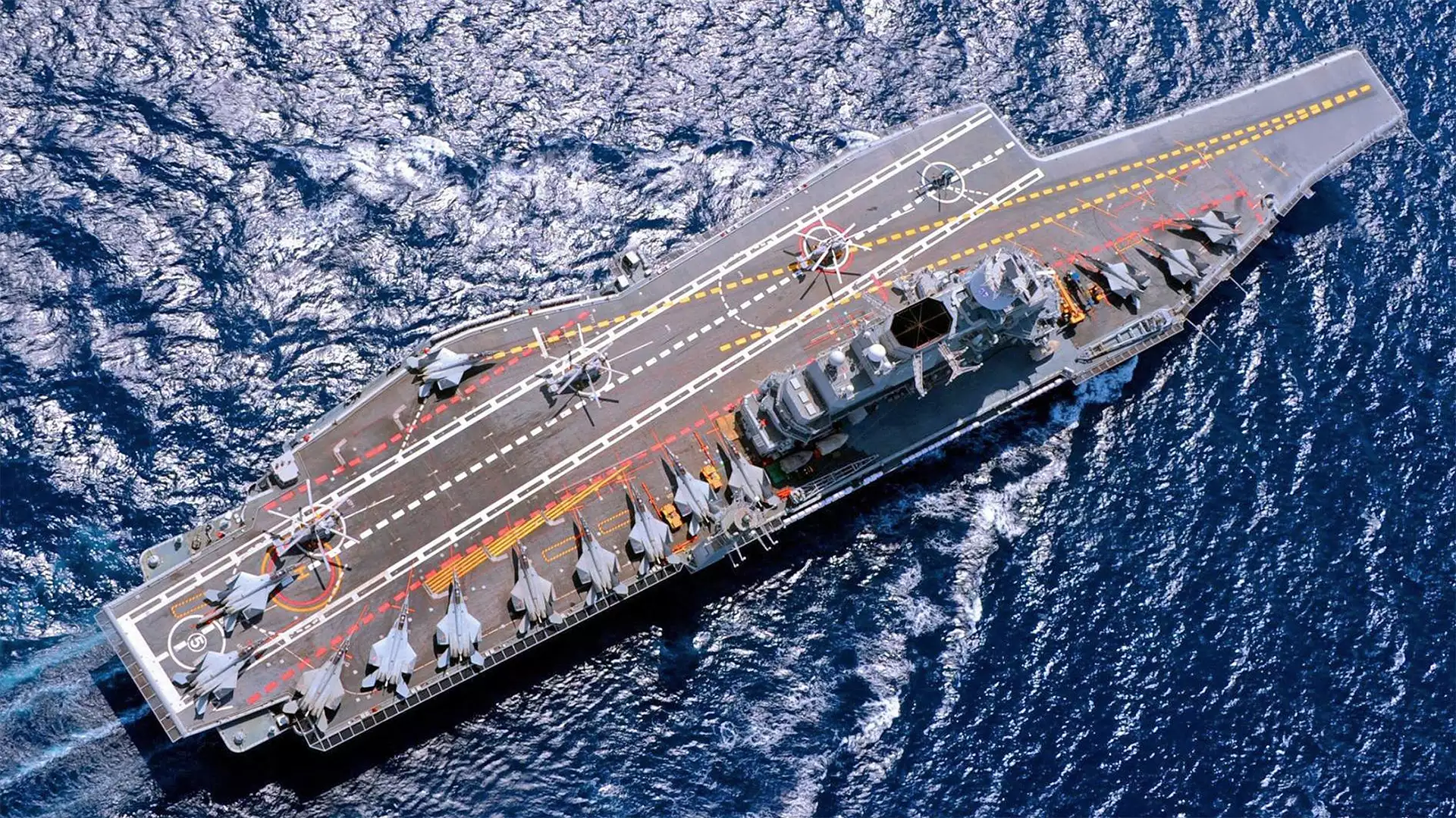 Indian Navy's sole aircraft carrier INS Vikramaditya [1920x1080]: WarshipPorn