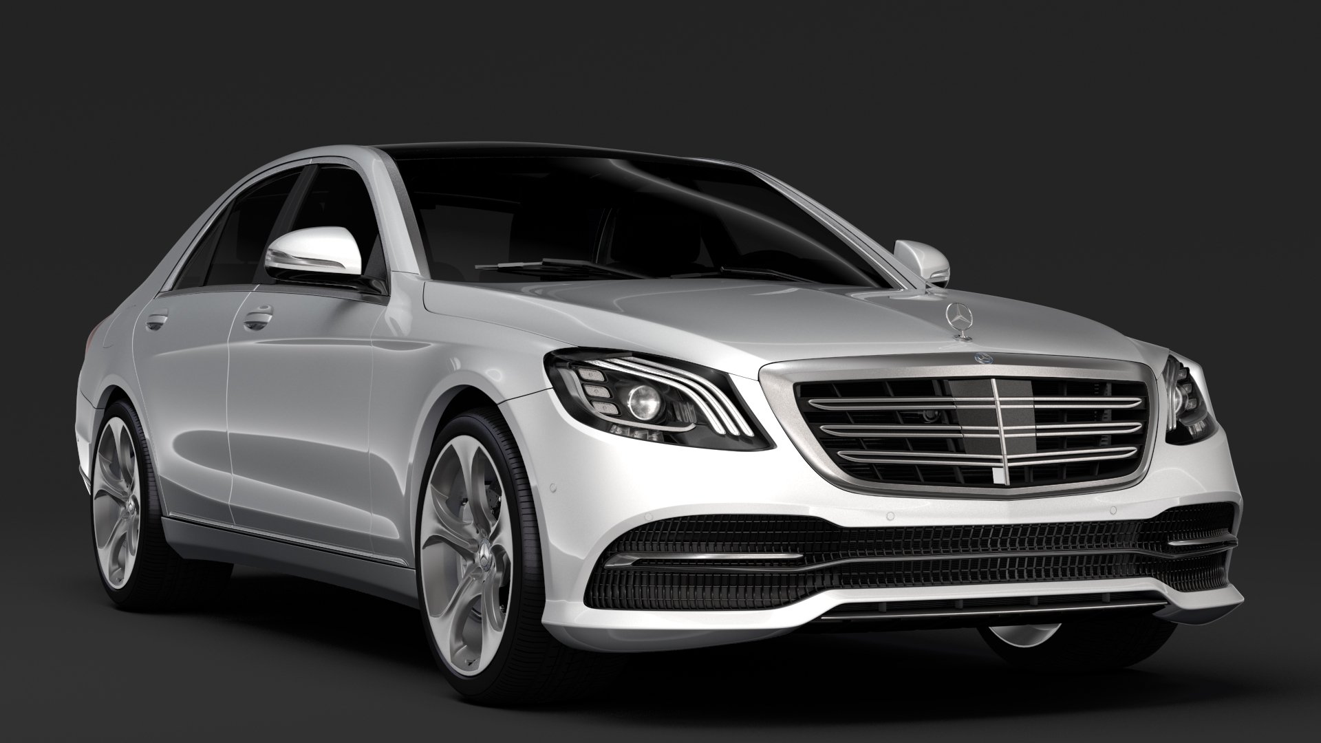 Mercedes Benz S 560 4MATIC W222 2018 3D Model