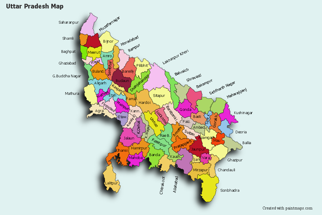 Sample Maps for Uttar Pradesh