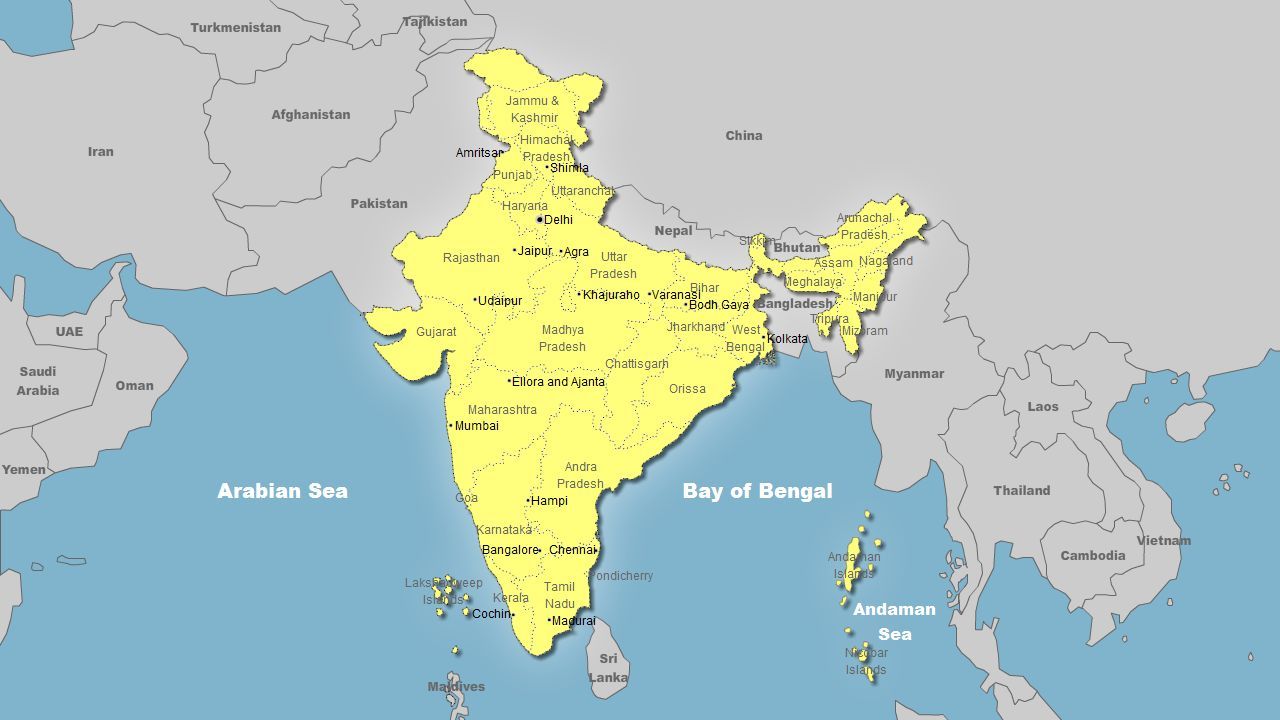 India World map. India world map, India map, India