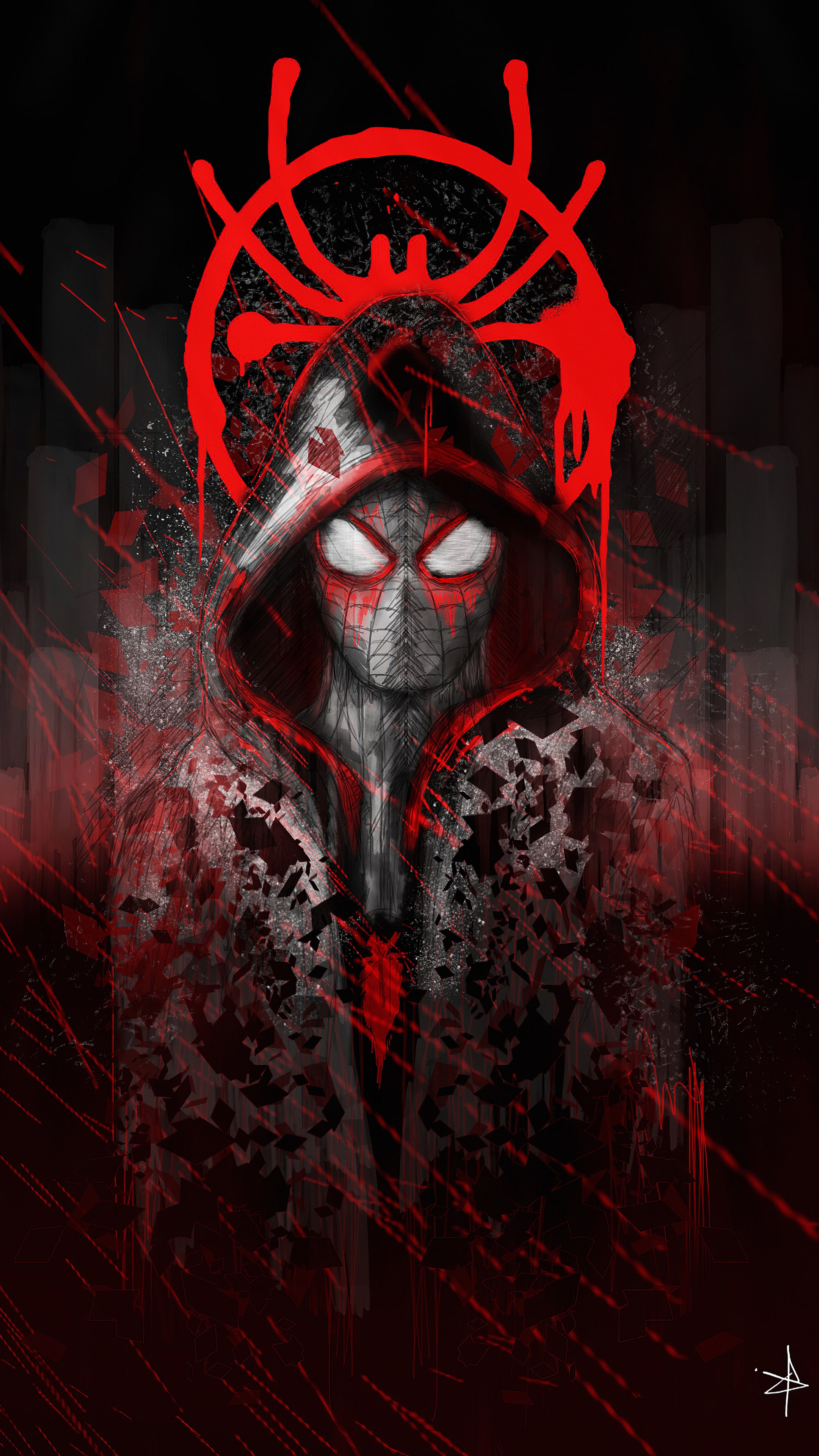 The most amazing superhero wallpaper I have seen.: IntoTheSpiderverse