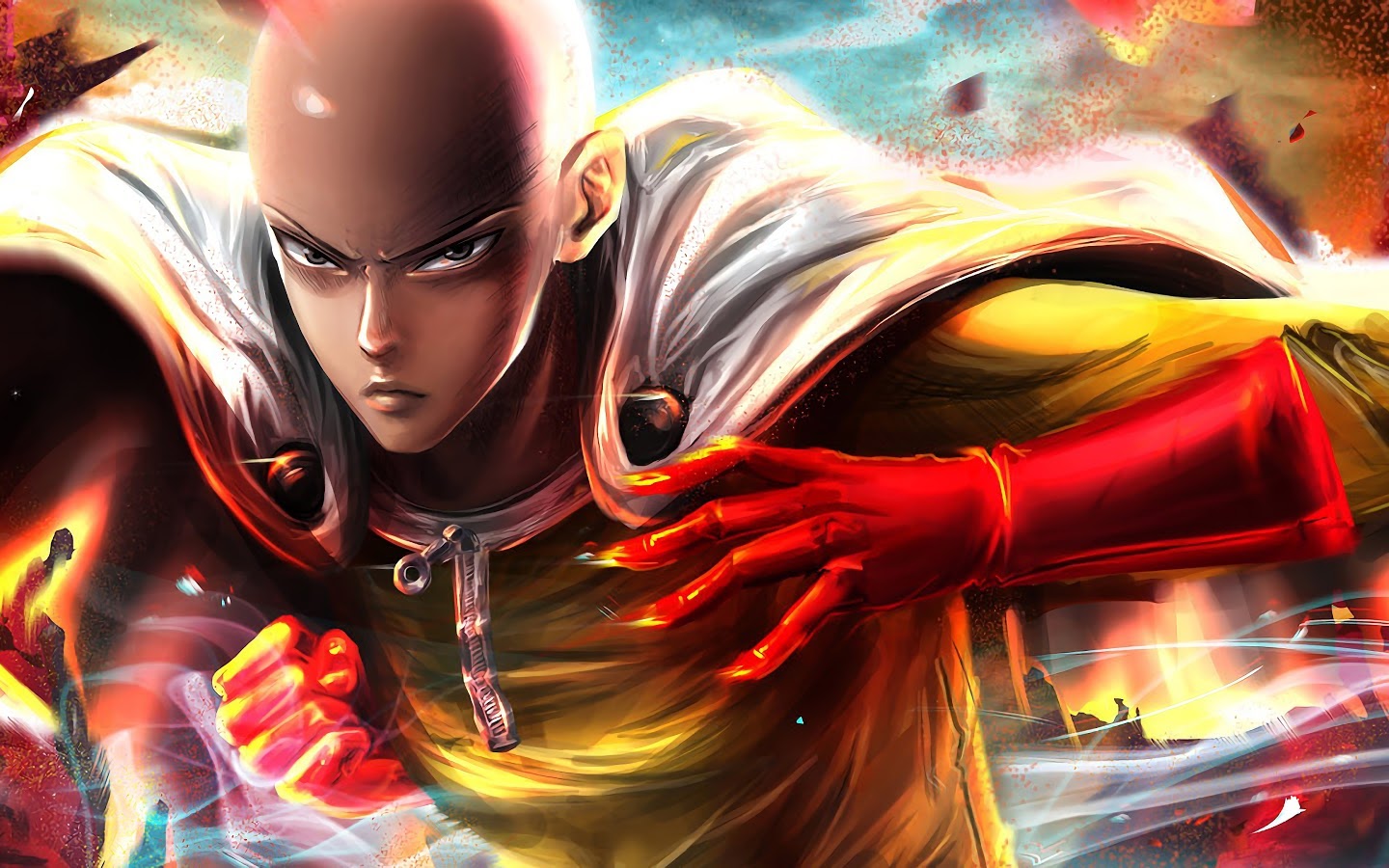 Saitama One Punch Man 4K Wallpaper