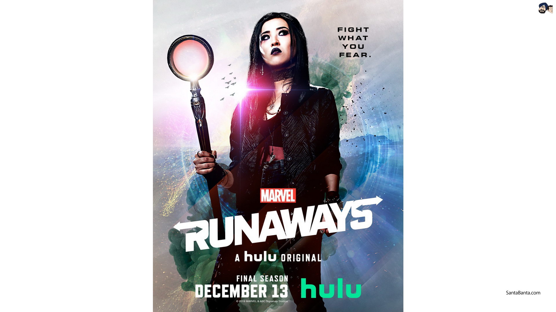 Lyrica Okano as `Nico Minoru` in Hulu`s original web series `Runaways` season 3