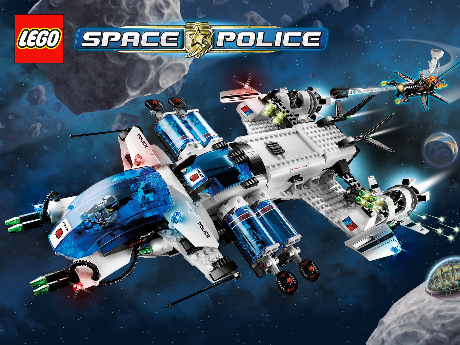 Space Police Wallpaper