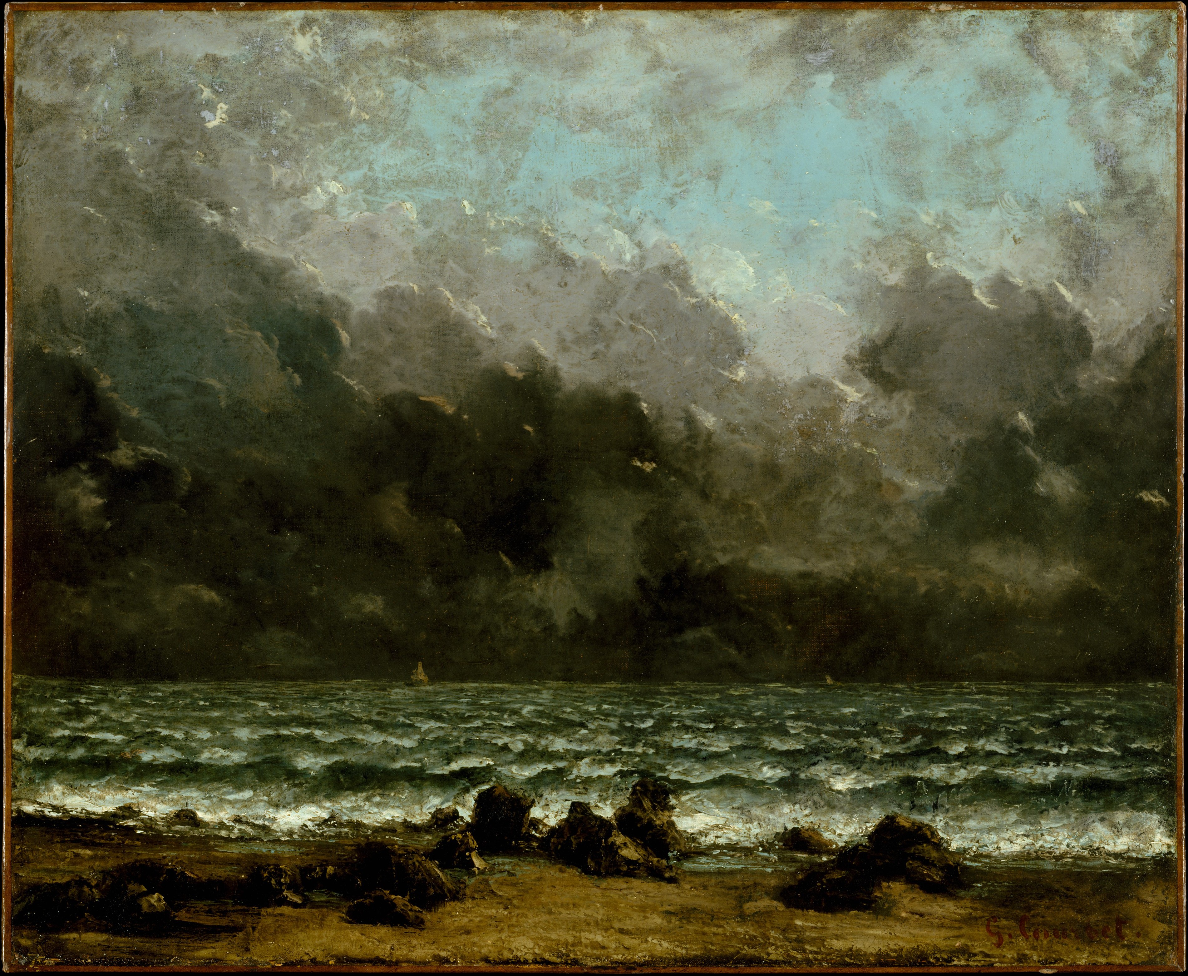 Gustave Courbet Classic Art Oil Painting Wallpaper:3805x3125