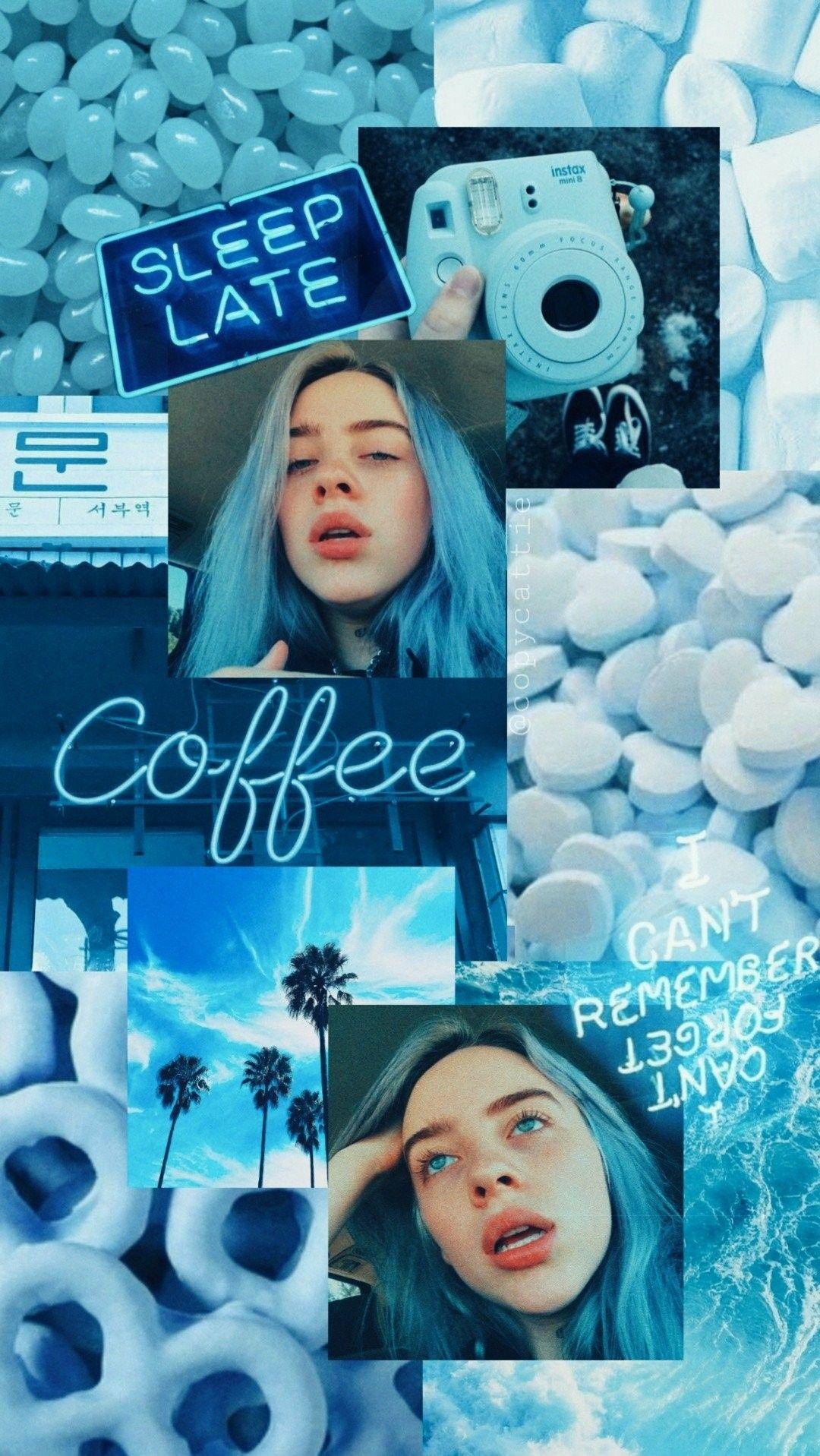 Billie Eilish Blue Wallpaper