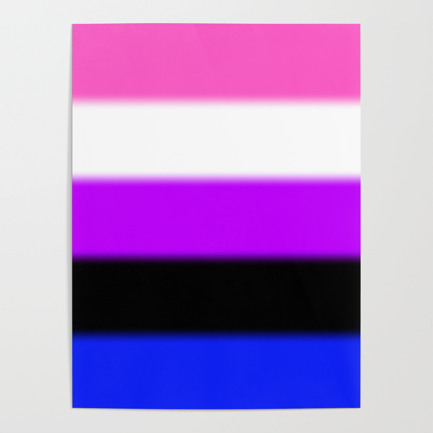Genderfluid Pride Flag Poster