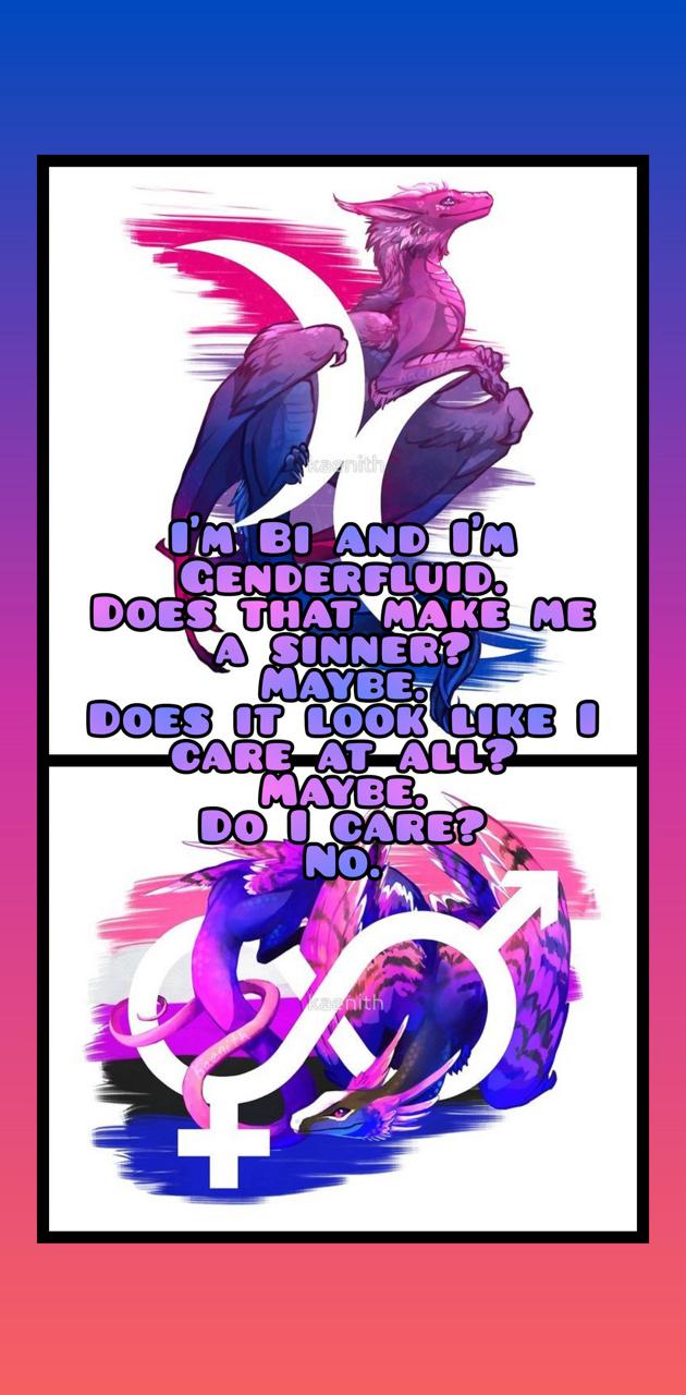 Bi Genderfluid Pride wallpaper