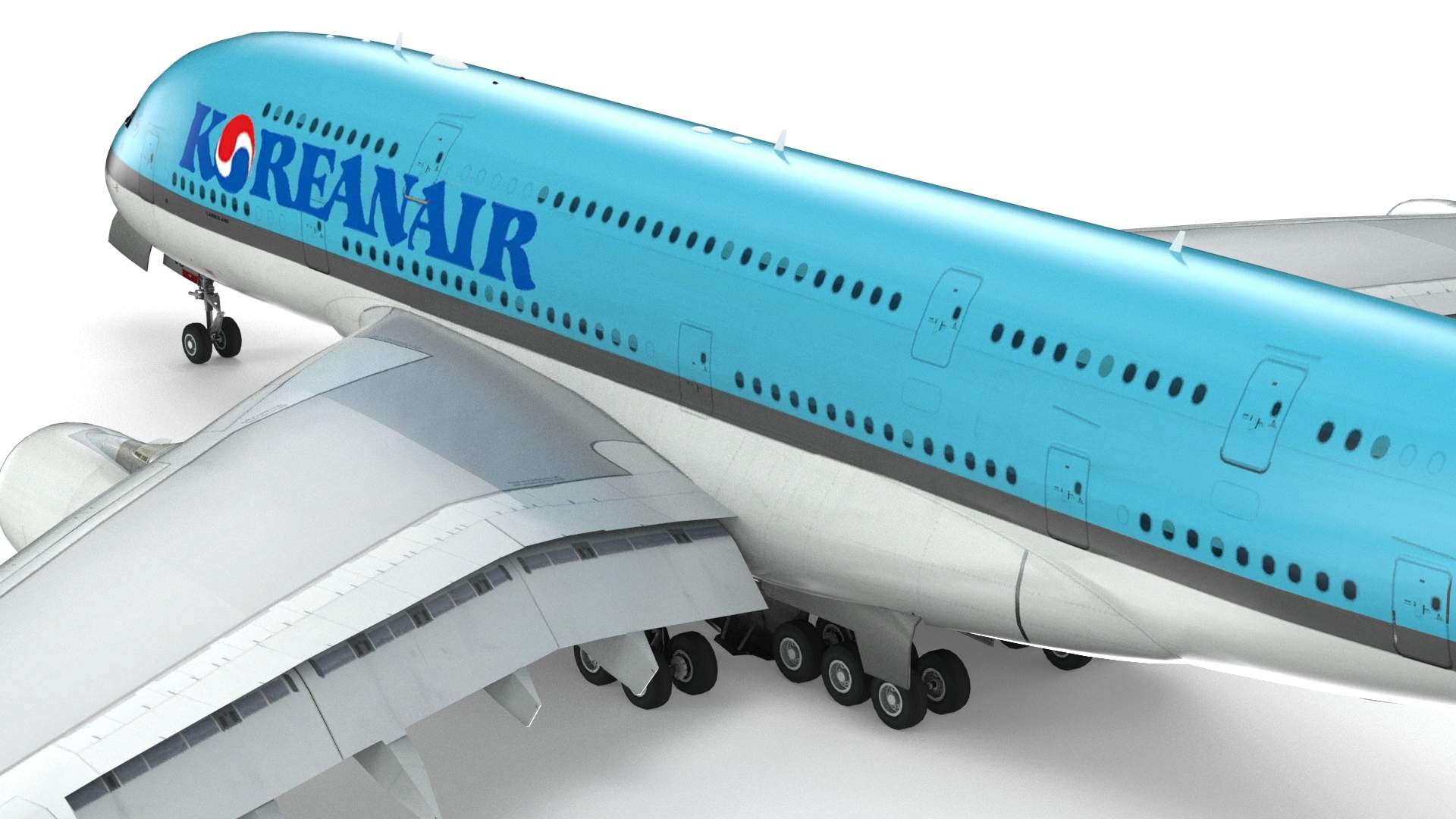 Korean Air A380 3D Model