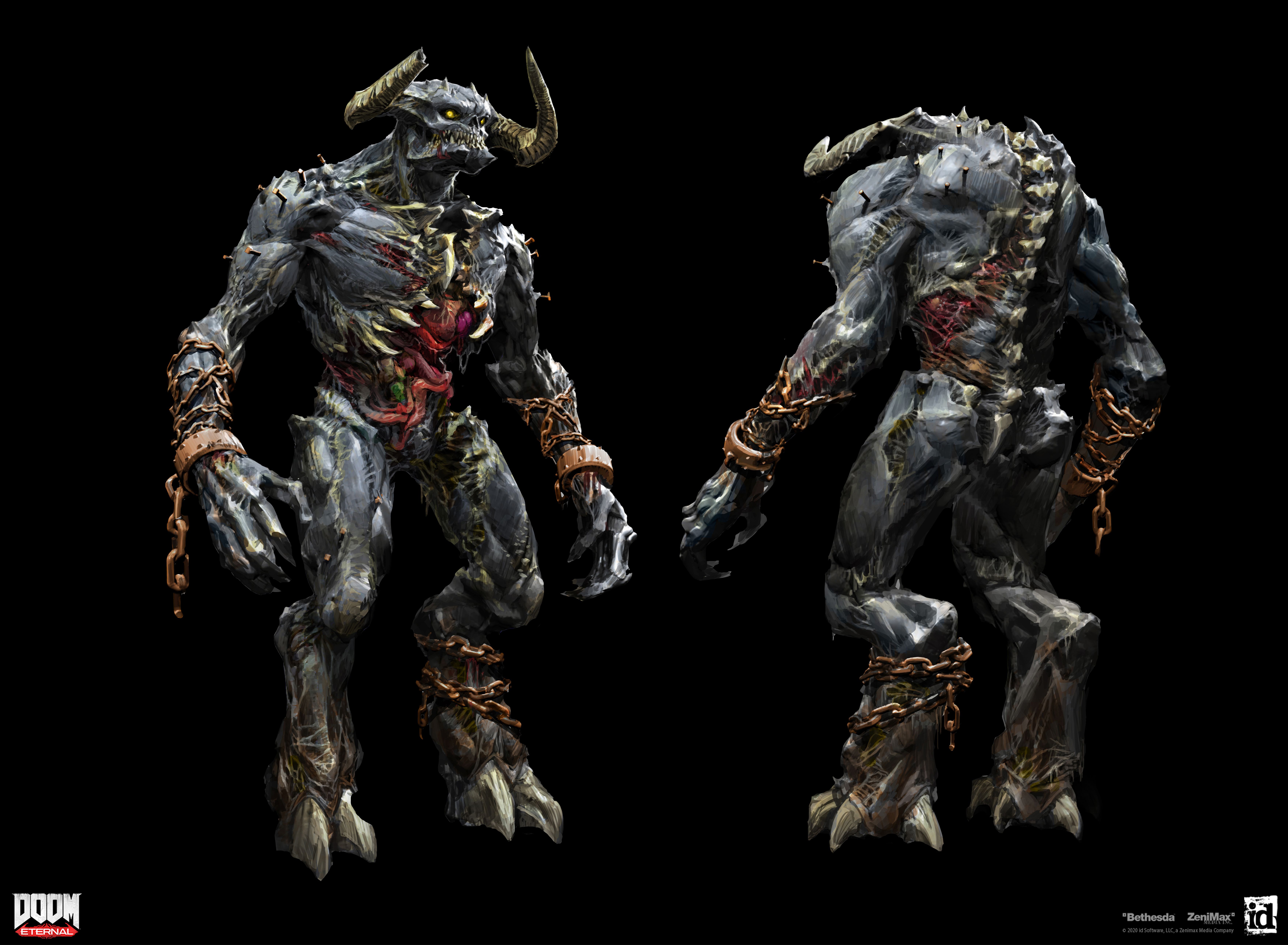 Titan Eternal Concept Art. Doom demons, Animation character concept, Doom videogame