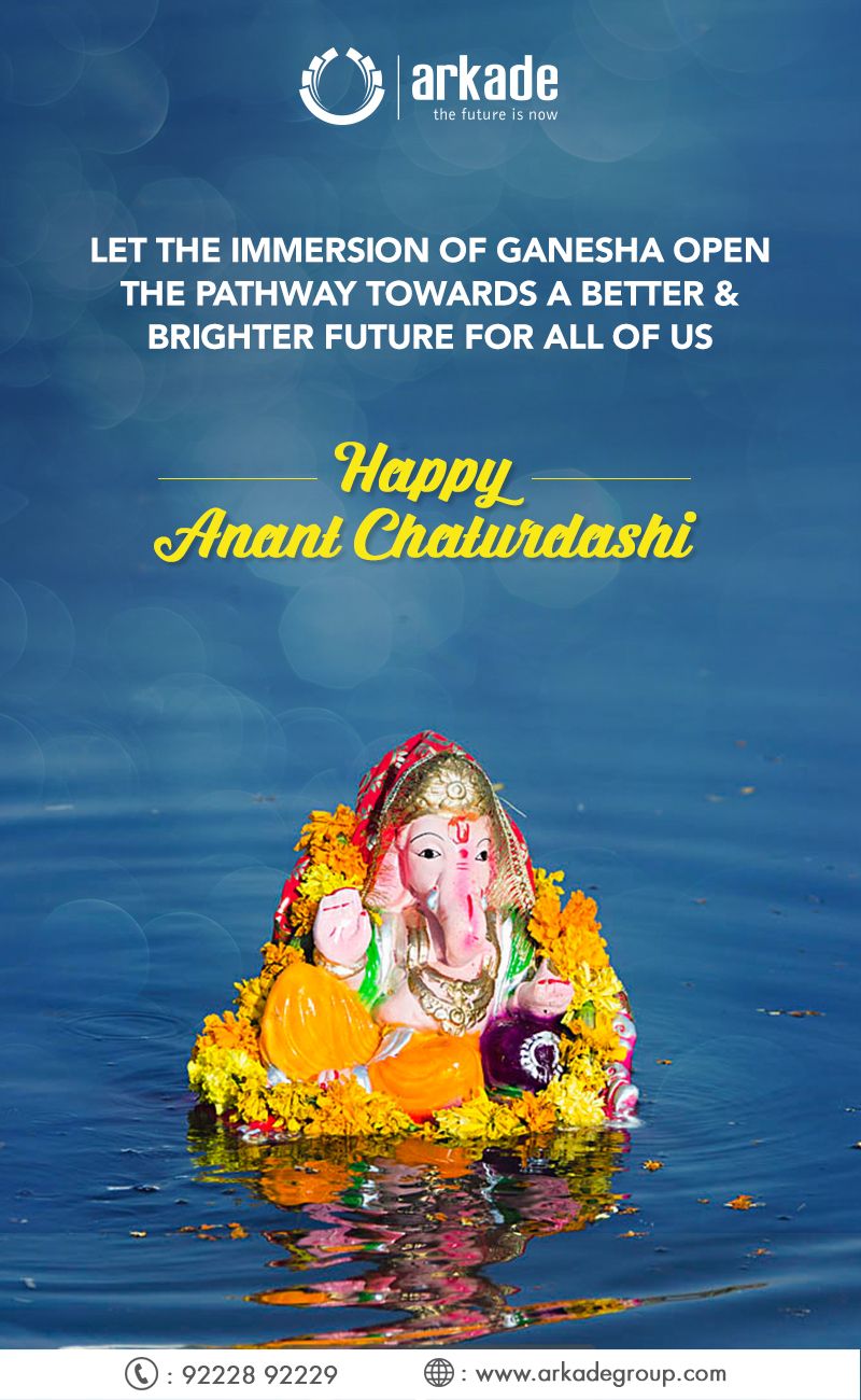 Team Arkade wishes you all a very Happy Anant Chaturdashi #AnantChaturdashi2017 #Festival #Celebration #Occasion. Ganesha painting, Happy, Lord ganesha