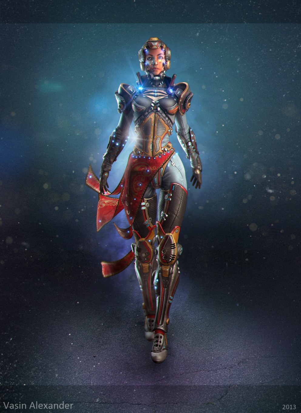 3D Art: Sci Fi Girl FiCoolvibe