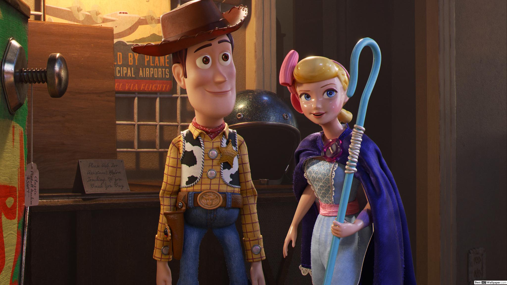 Woody and Bo Peep's rescue HD wallpaper download