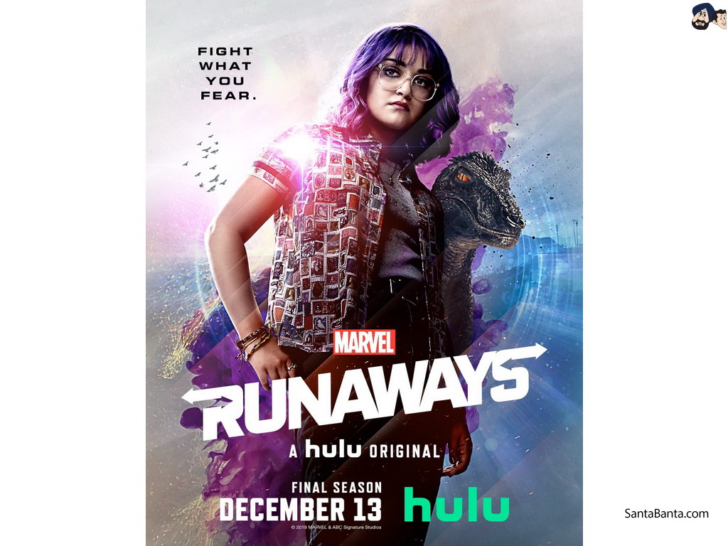 Ariela Barer as `Gertrude Yorkes` in Marvel`s superhero series `Runaways` season 3