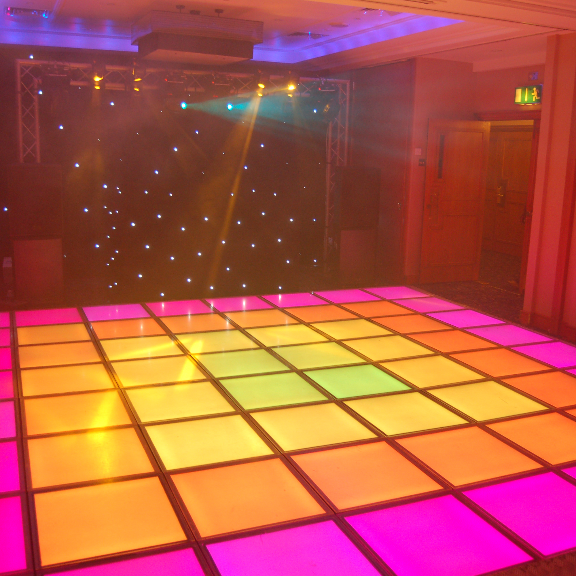 Lighted Disco Dance Floor. Town & Country Event Rentals