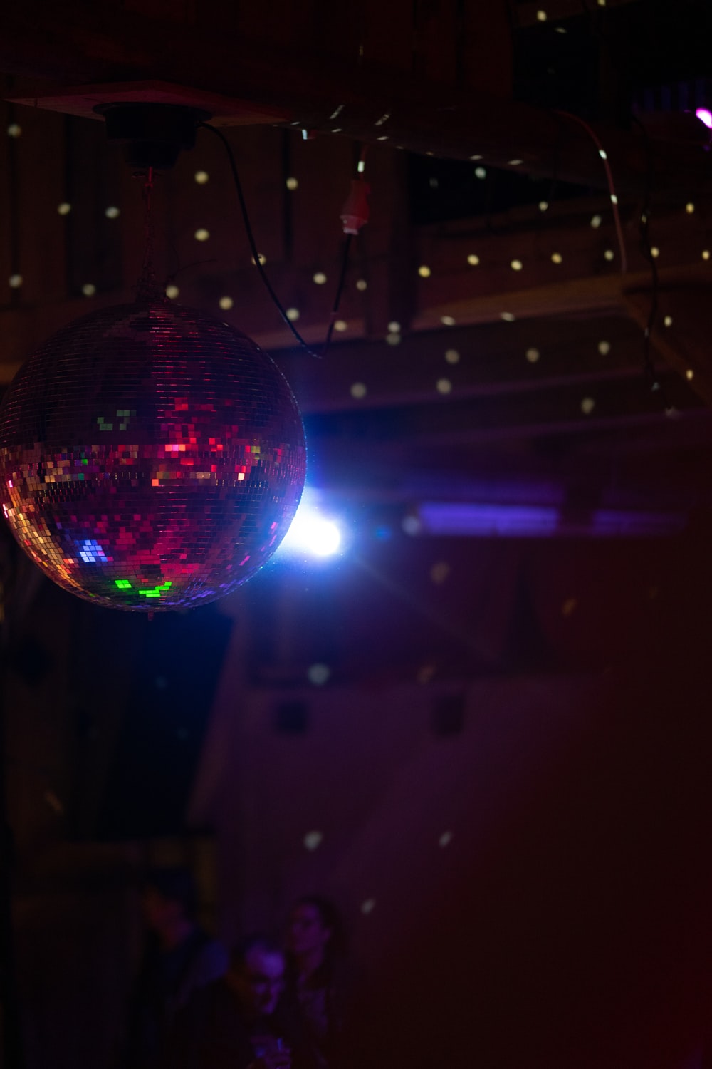 disco ball in room photo