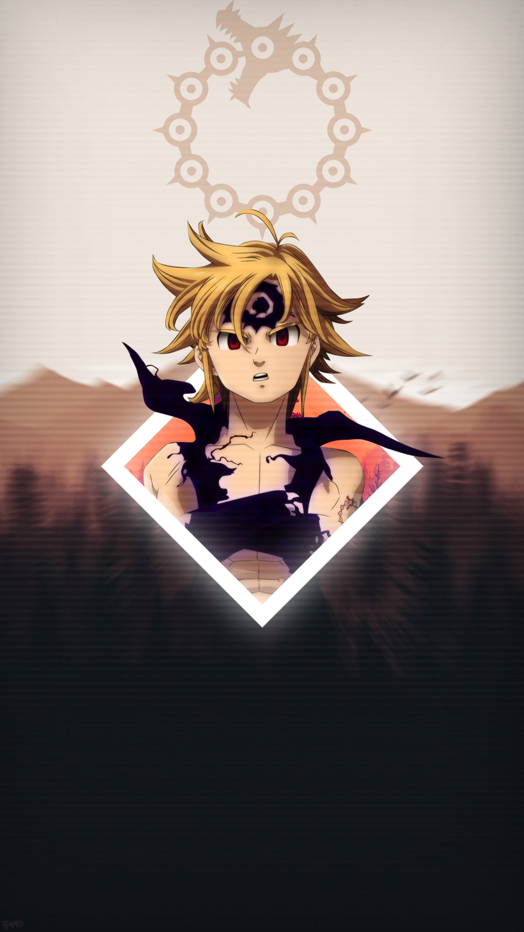 Meliodas mobile wallpaper made by me ( feel free to use ): NanatsunoTaizai