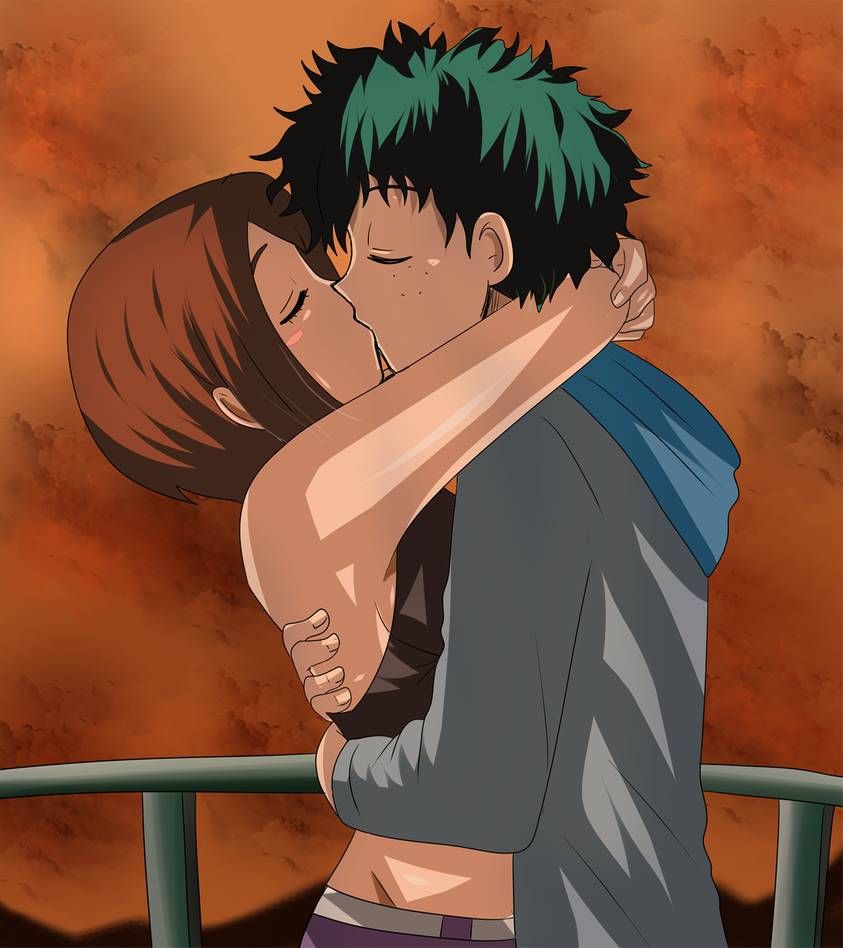 Deku kisses uravity