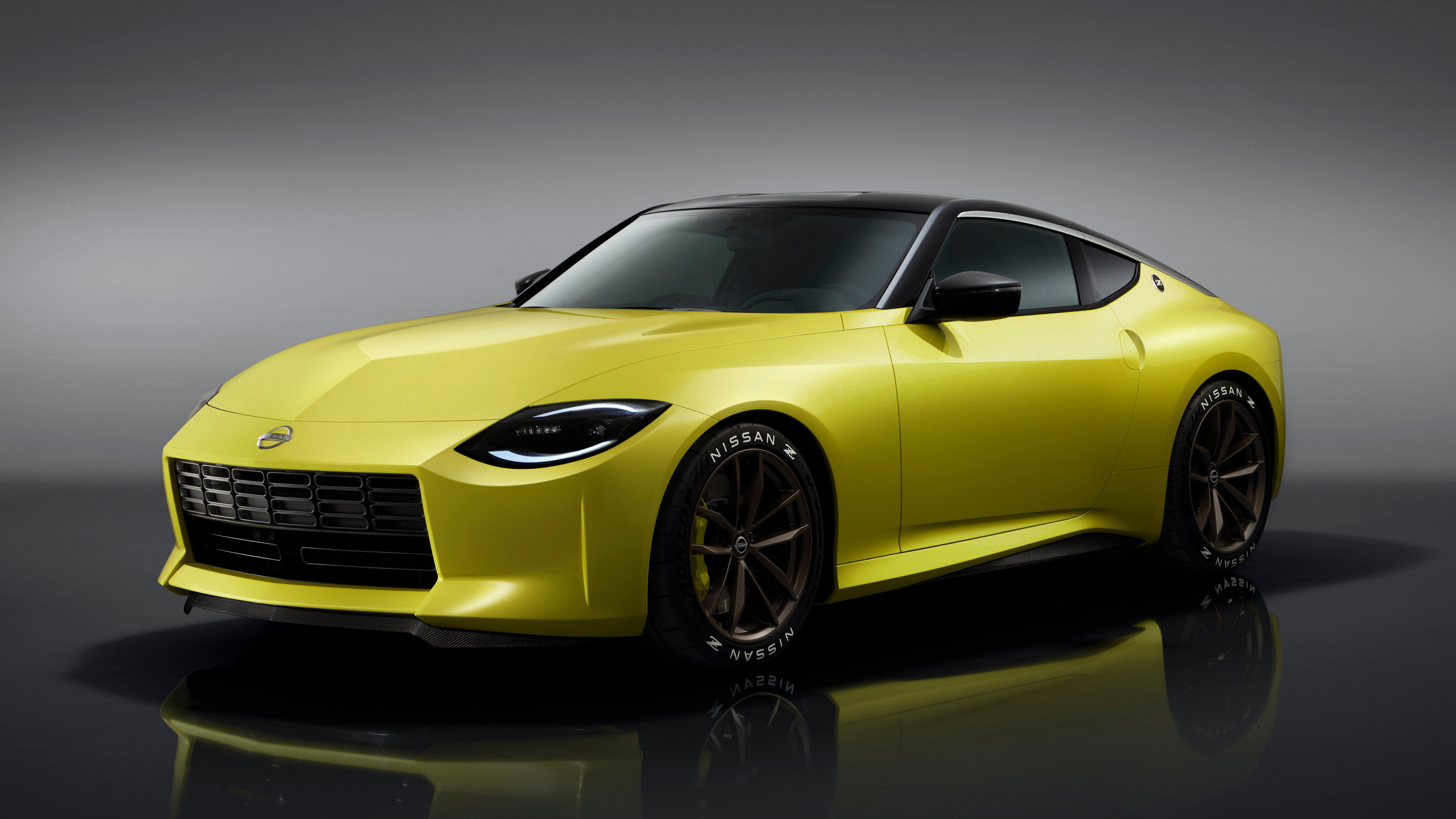 Wallpaper, Nissan 400Z, vehicle, yellow cars, sports car 3840x2160