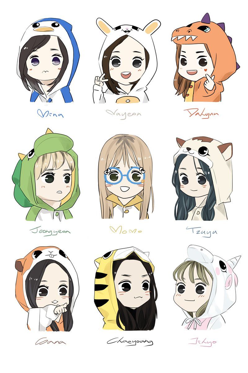 Twice Cartoon Wallpaper