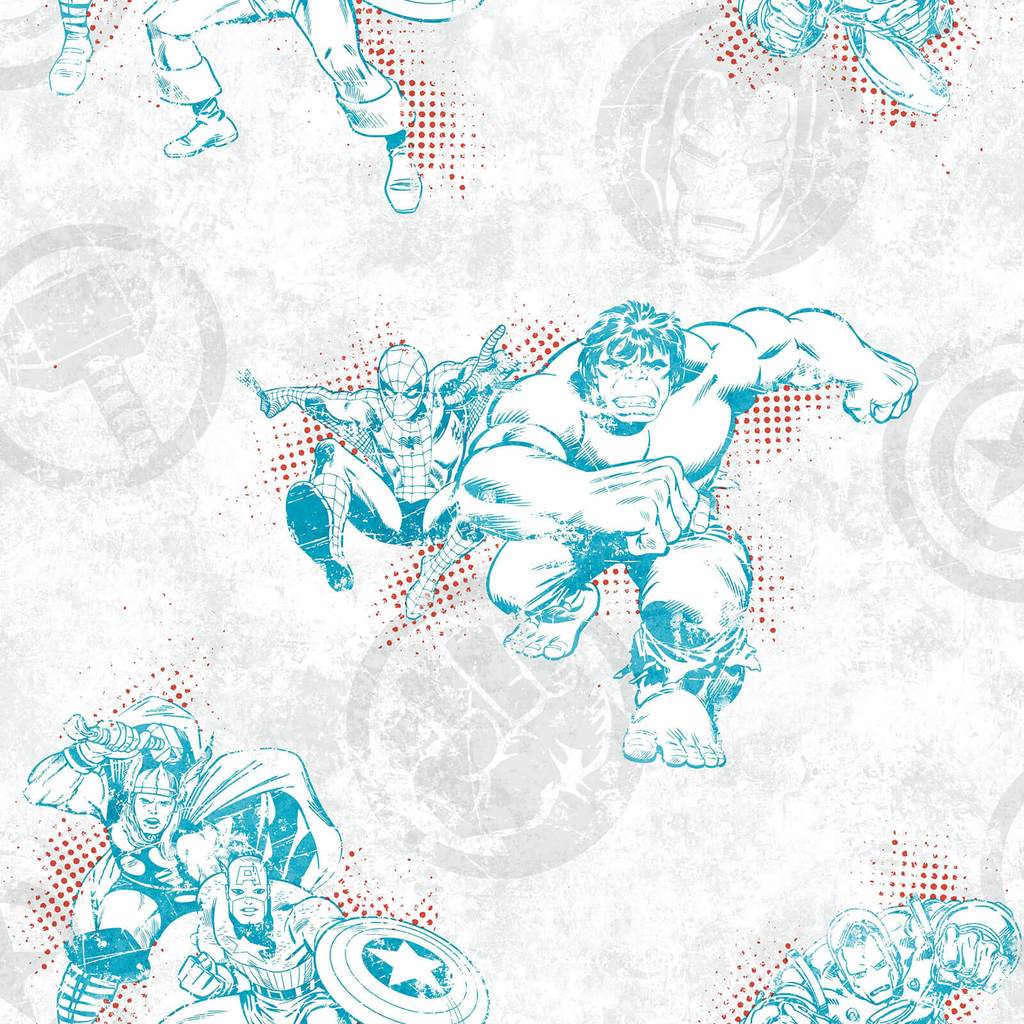 Disney Kids Marvel Avengers Wallpaper SWATCH ONLY
