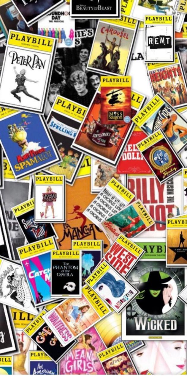 Broadway playbill wallpaper