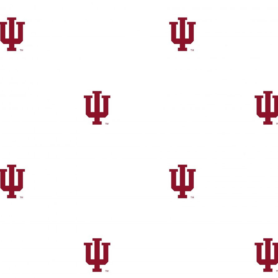 NCAA Indiana Hoosiers College Logo Double Wallpaper Roll